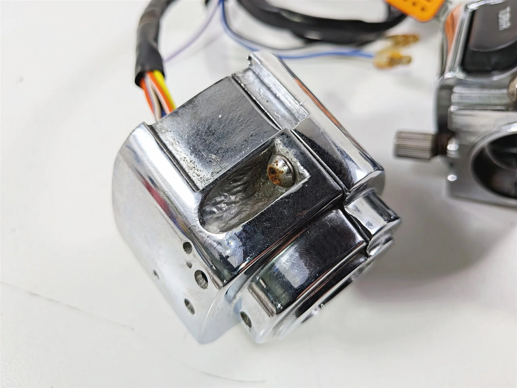 1995 Harley XL883 Sportster Hugger L+R Chrome Control Switches 70218-87 70219-87 - Image 10