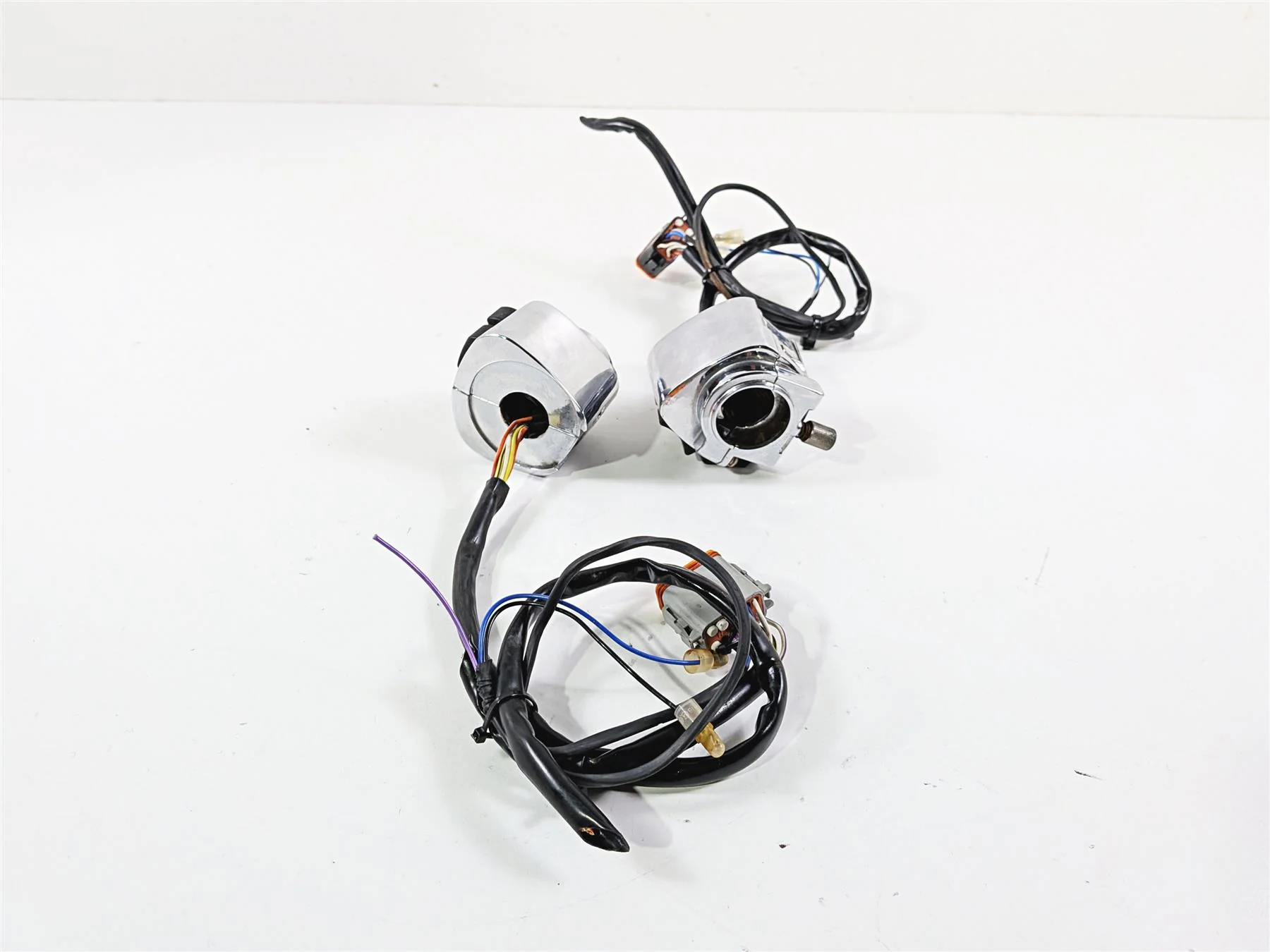 1995 Harley XL883 Sportster Hugger L+R Chrome Control Switches 70218-87 70219-87 - Image 6