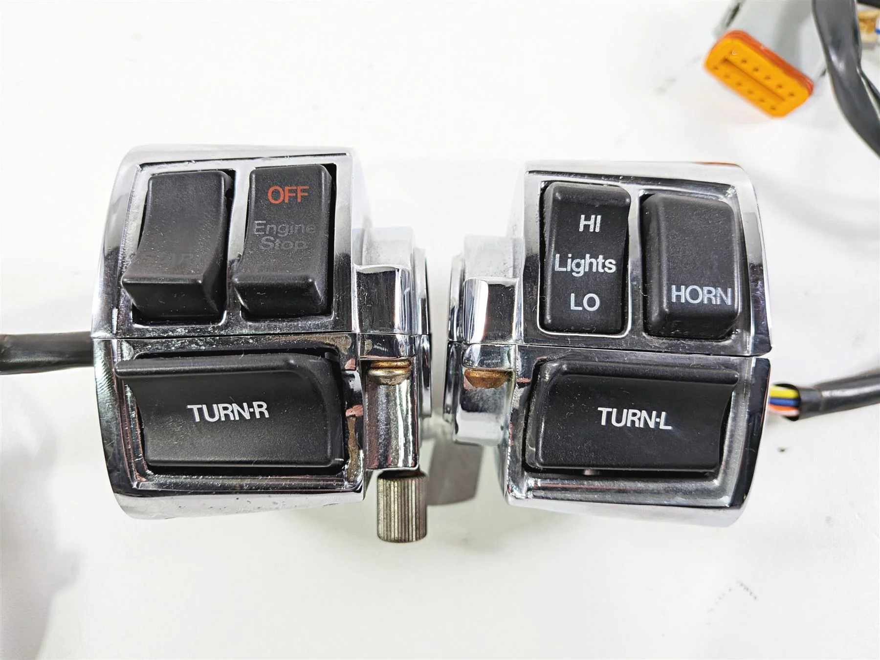 1995 Harley XL883 Sportster Hugger L+R Chrome Control Switches 70218-87 70219-87 - Image 7
