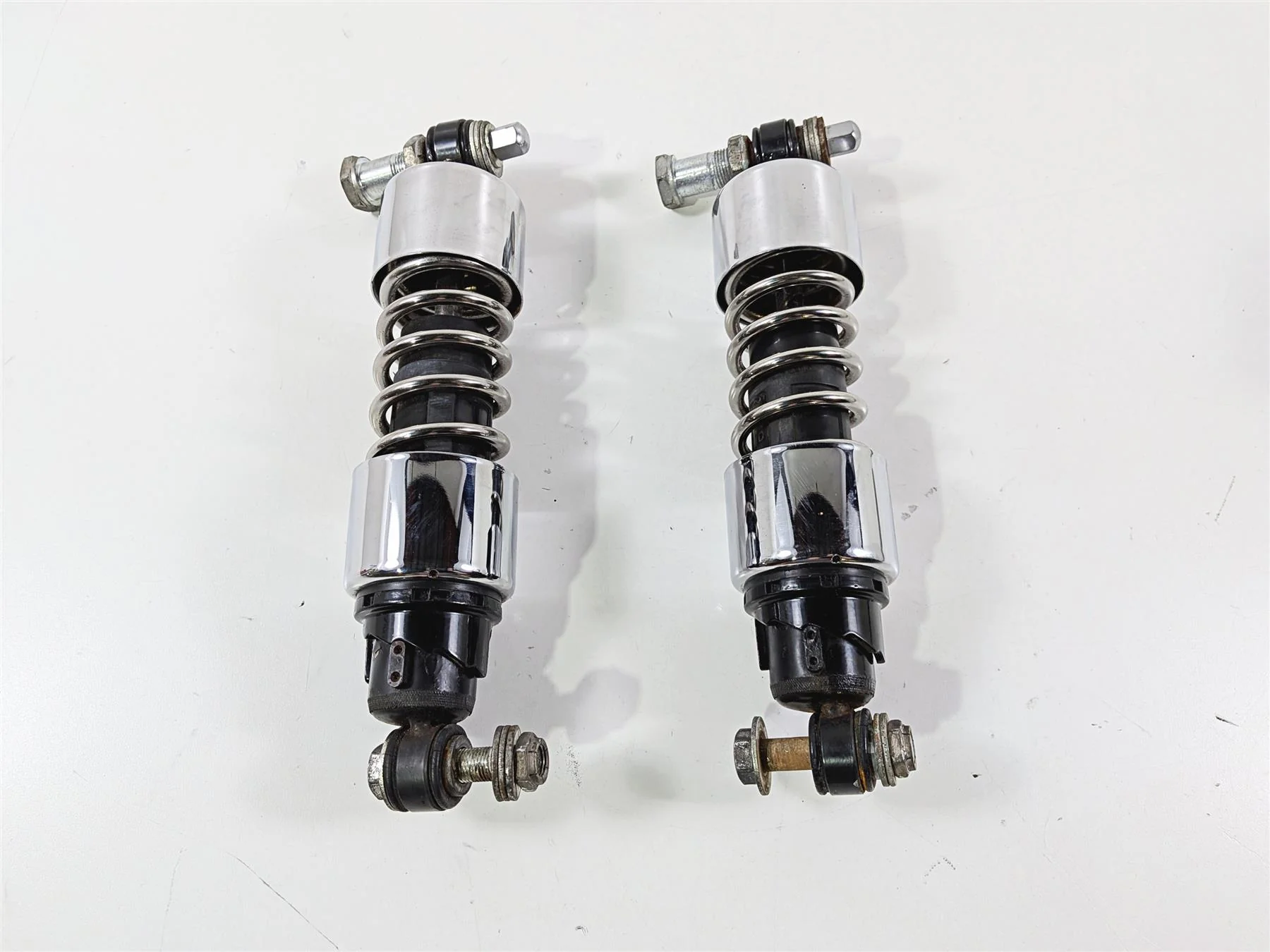 1995 Harley XL883 Sportster Hugger Progressive Suspension 412 Rear Shocks 11.5" 412-4075B - Image 6