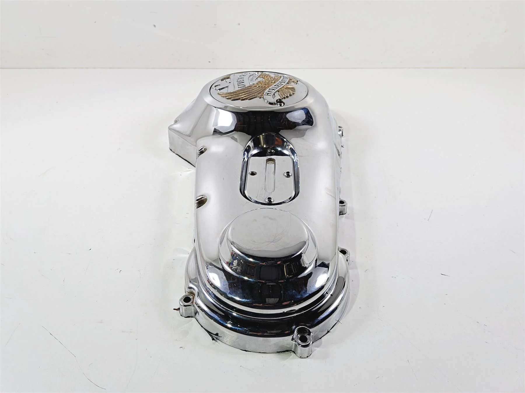 1996 Harley FLSTC Softail Heritage Chrome Outer Primary Clutch Cover 60506-95 - Image 5