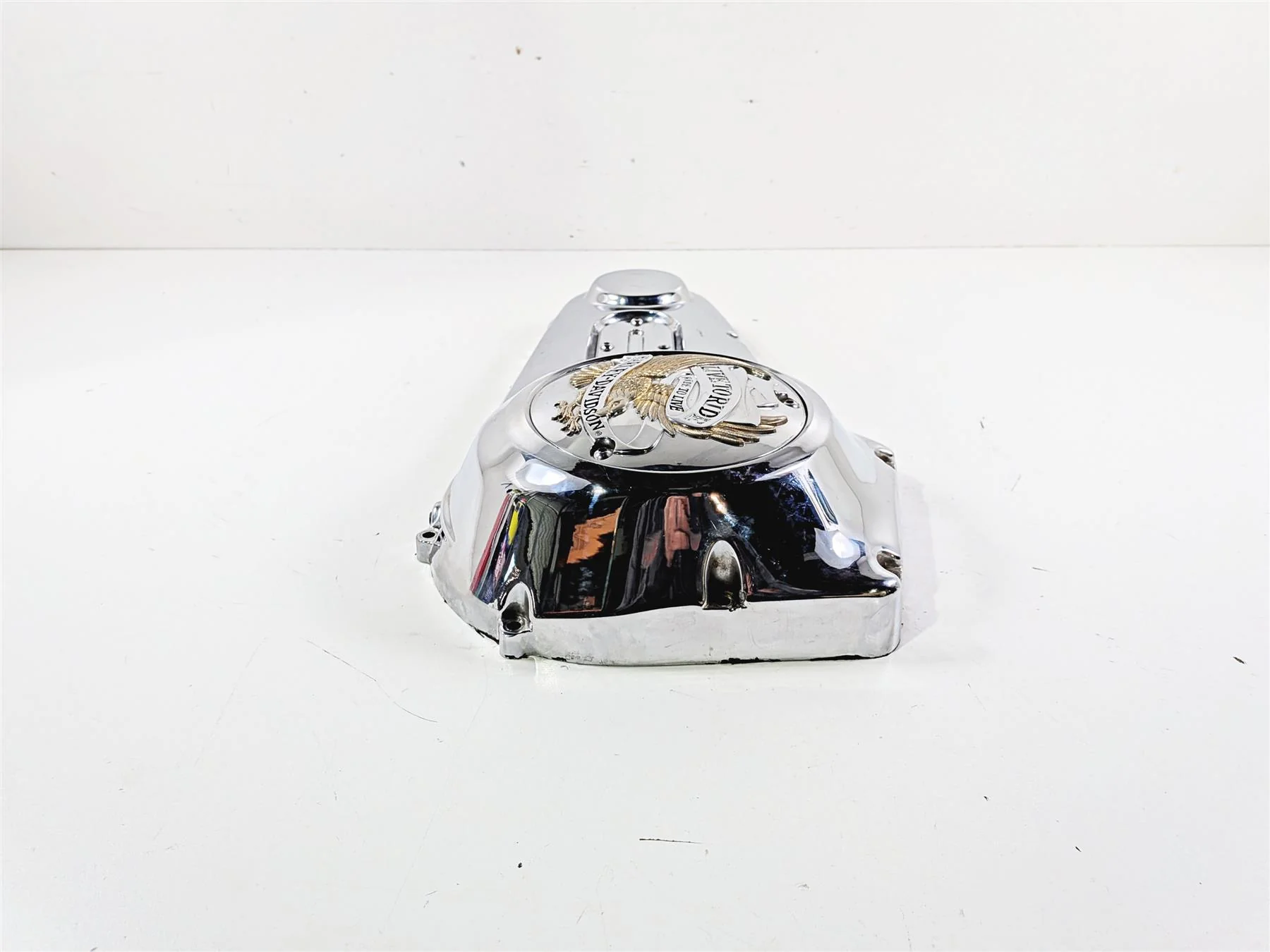 1996 Harley FLSTC Softail Heritage Chrome Outer Primary Clutch Cover 60506-95 - Image 7