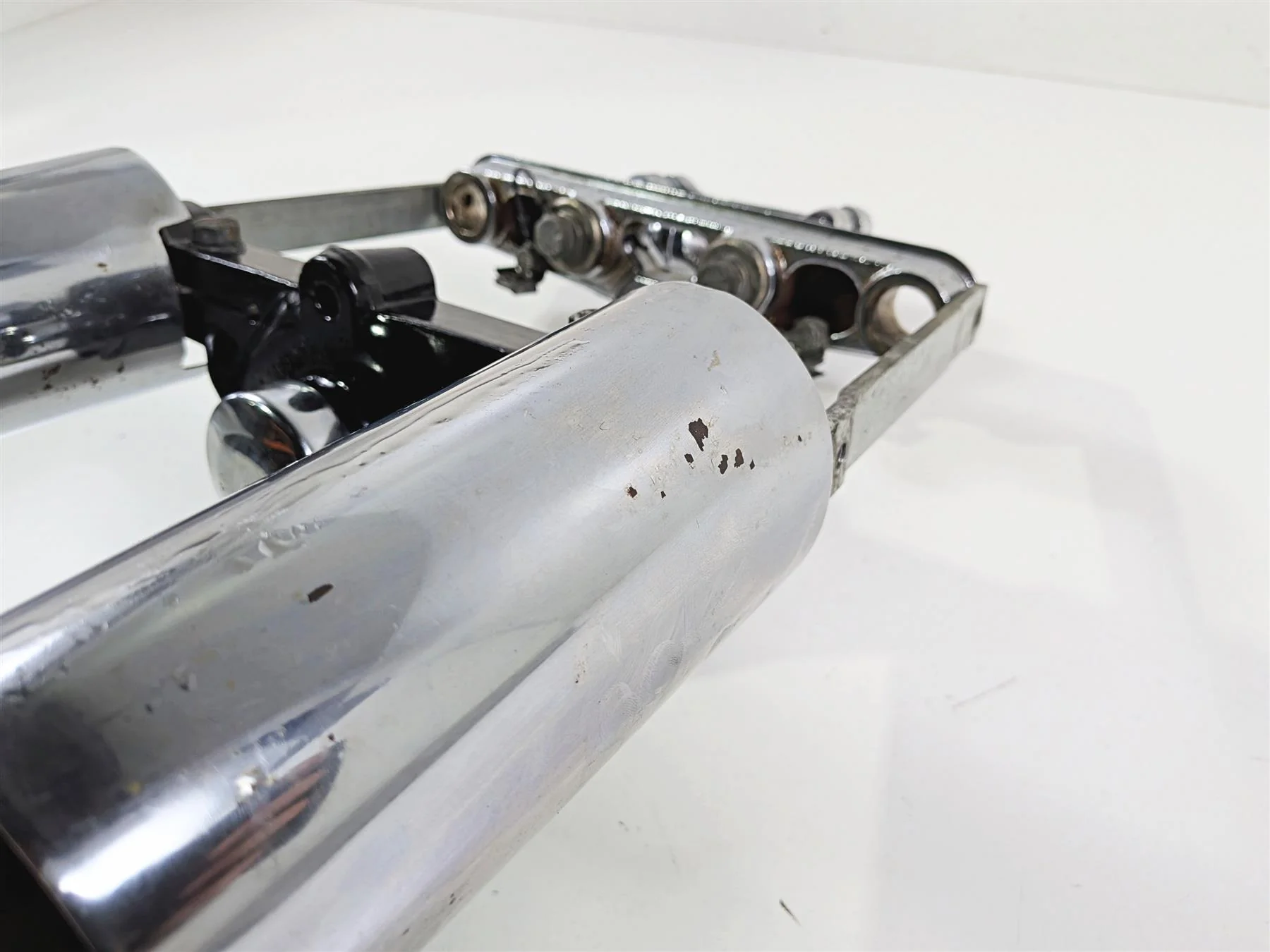 1996 Harley FLSTC Softail Heritage Triple Tree Riser Fork Tube Set 45605-88 - Image 9