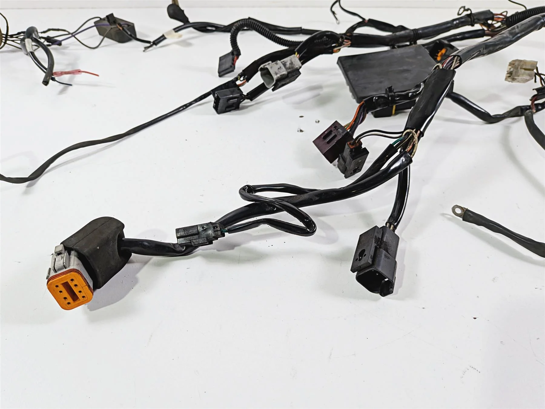 1996 Harley FLSTC Softail Heritage Wiring Harness Loom FOR PARTS 70216-96 - Image 3