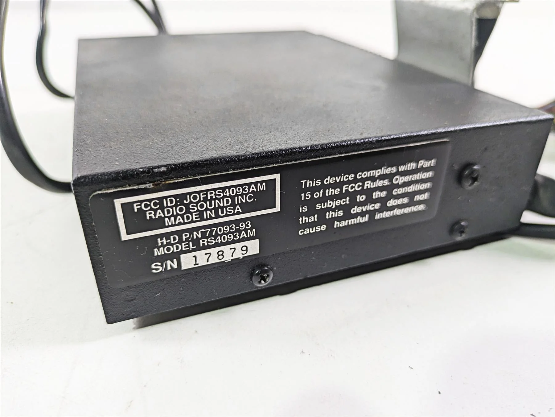 1996 Harley Touring FLHTCUI Electra Glide Cb Intercom Module Ecu 77093-93 - Image 8