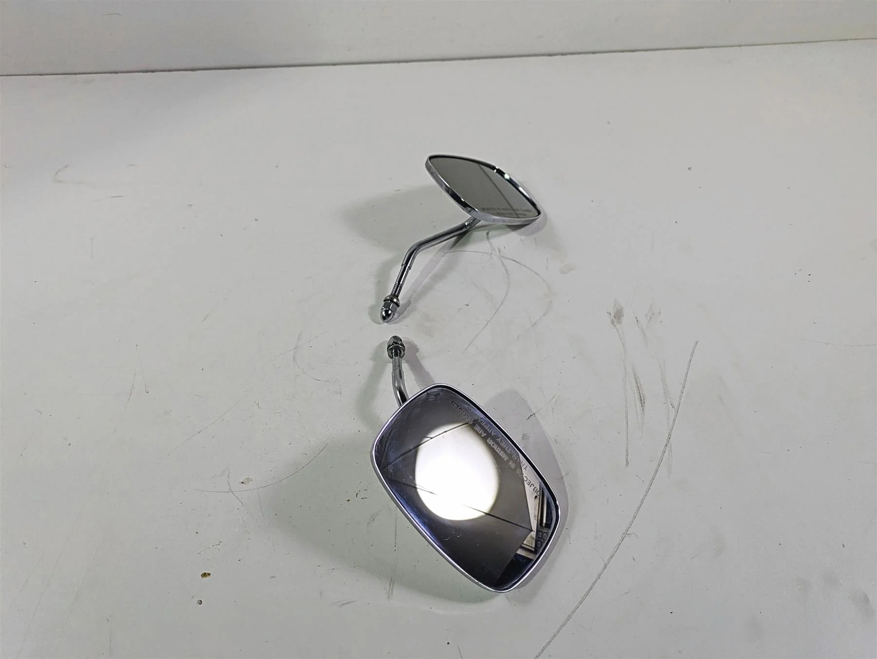 1996 Harley Touring FLHTCUI Electra Glide Chrome Oem Mirror Set 91875-88A - Image 4