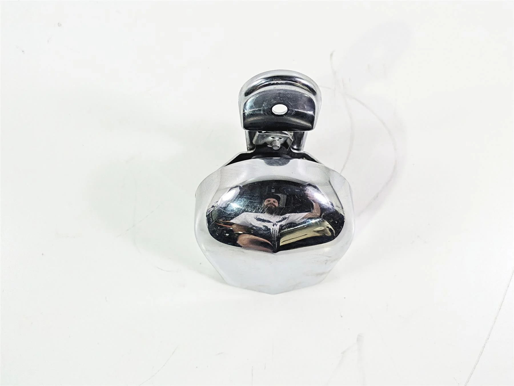 1996 Harley Touring FLHTCUI Electra Glide Horn With Chrome Cover 61300478A - Image 5