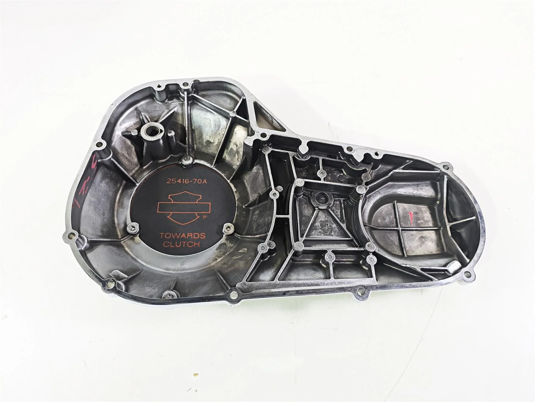 1996 Harley Touring FLHTCUI Electra Glide Outer Primary Clutch Cover 60685-94 - Image 7