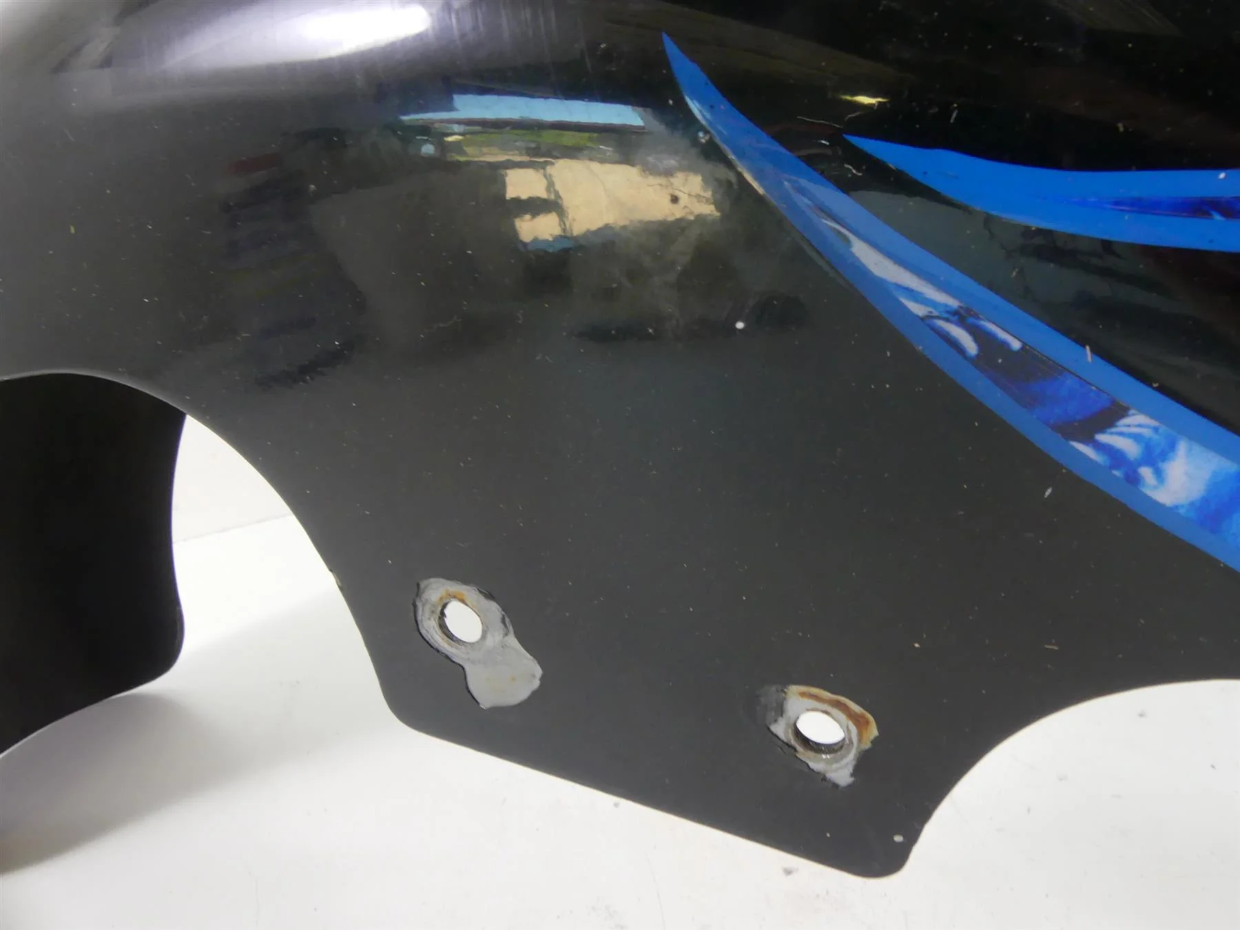 1997 Harley Dyna FXDS Super Glide Conv Front Fender Tire Hugger - Dent 58998-83E - Image 8