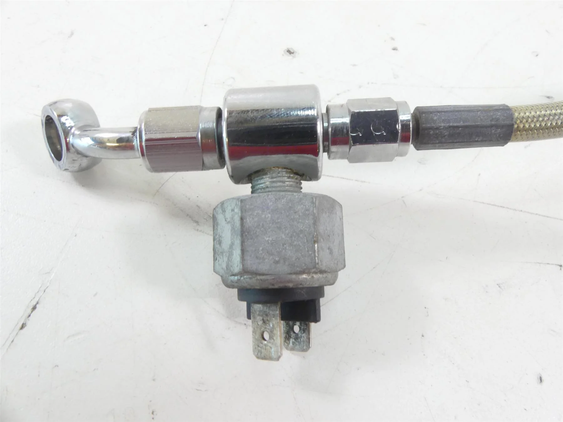 1997 Harley Dyna FXDS Super Glide Conv Rear Chrome Brake Caliper + Line 44050-87 - Image 11