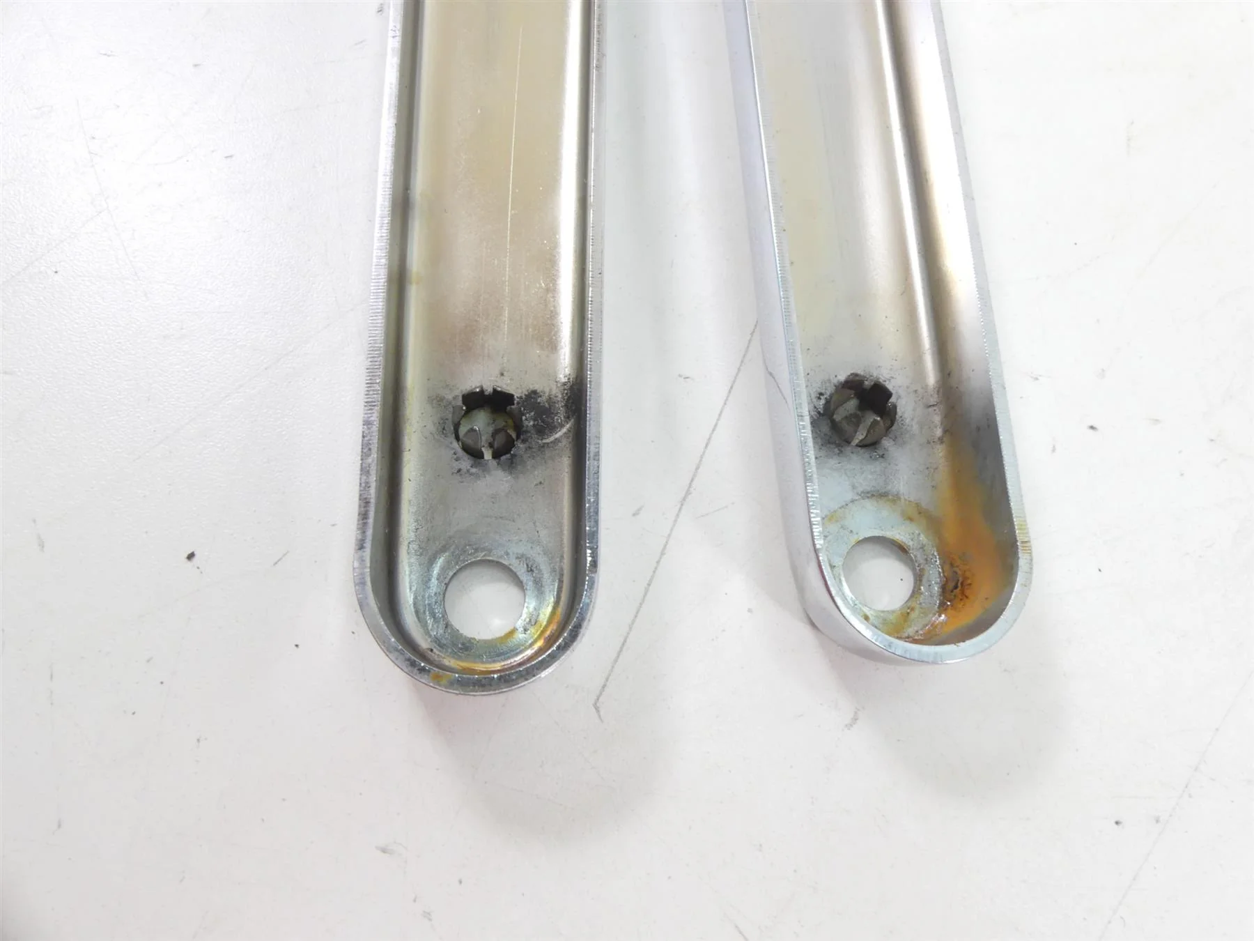1997 Harley Dyna FXDS Super Glide Conv Rear Chrome Fender Strut Set 59138-96 - Image 7