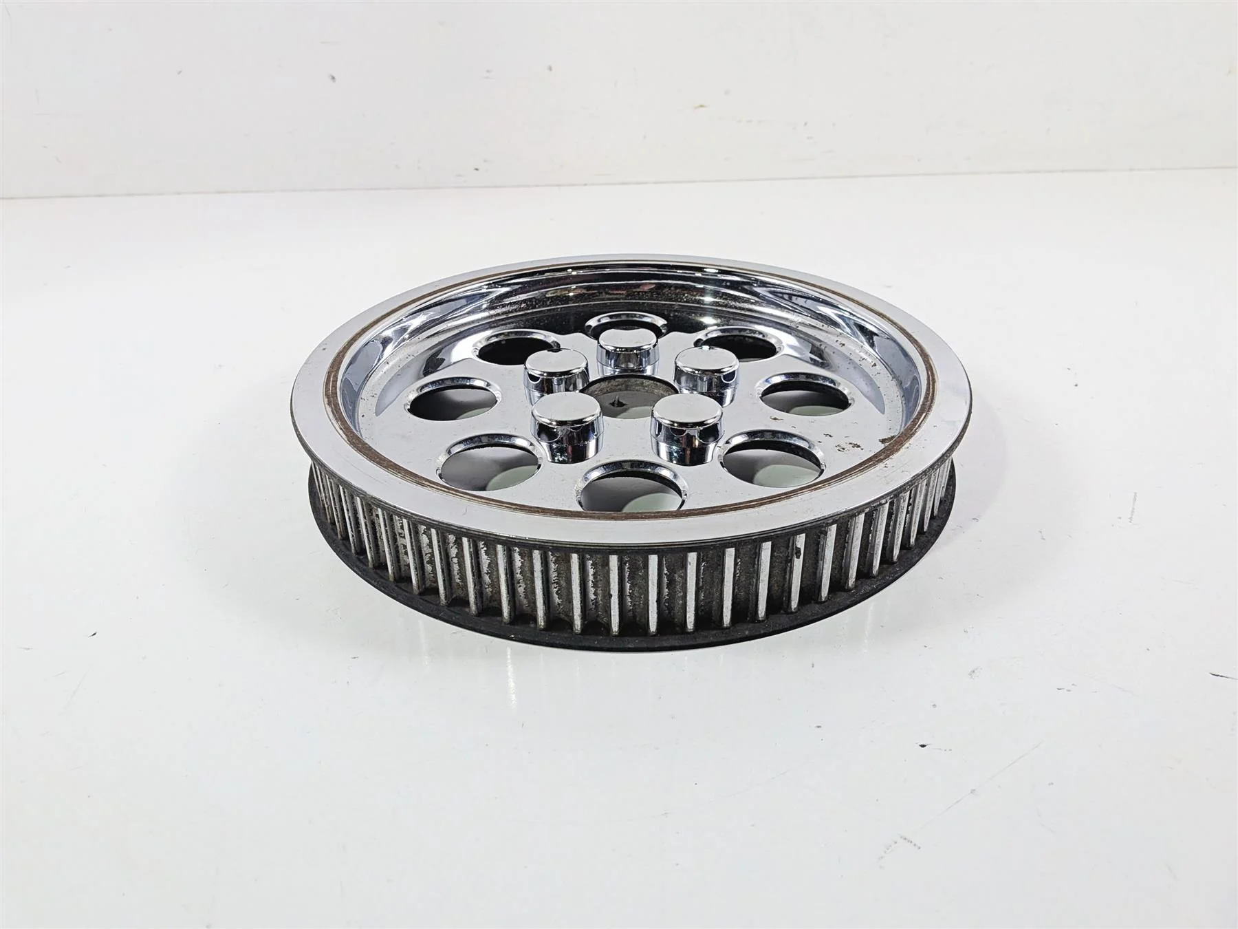 1998 Harley Dyna FXDL Low Rider Belt Pulley 70T 1.5" + Chrome Cover 40225-86A - Image 11