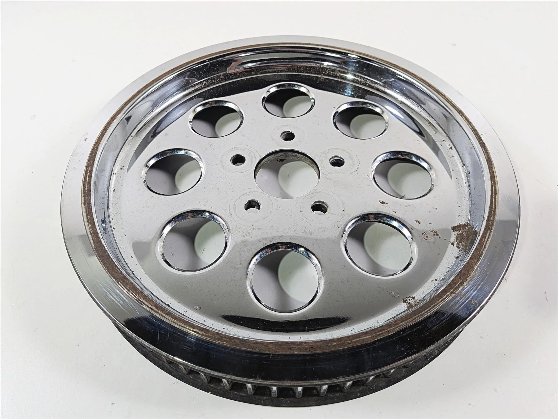 1998 Harley Dyna FXDL Low Rider Belt Pulley 70T 1.5" + Chrome Cover 40225-86A - Image 12