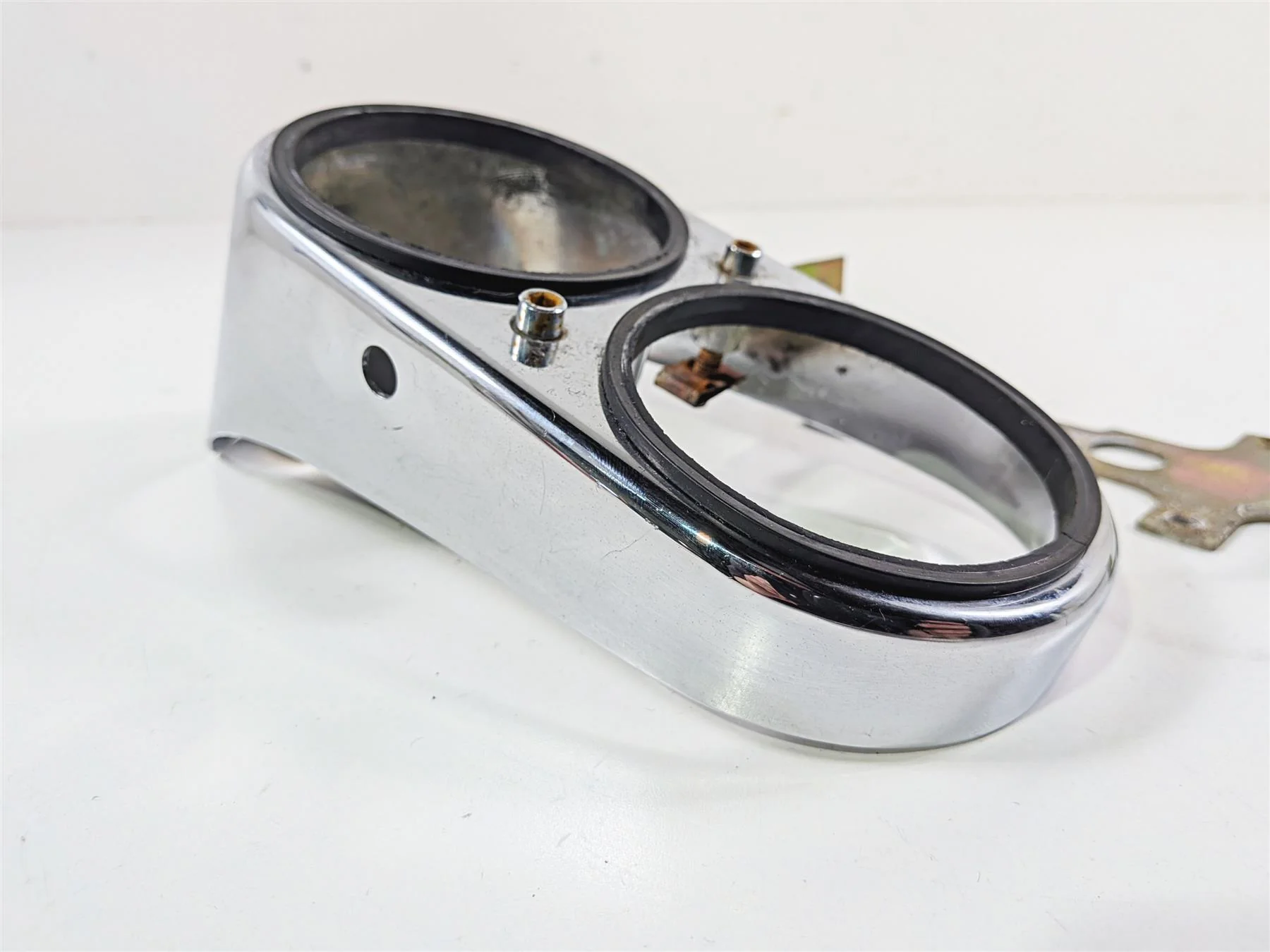 1998 Harley Dyna FXDL Low Rider Chrome Fuel Tank Dash Cover & Mount 67185-95 - Image 11