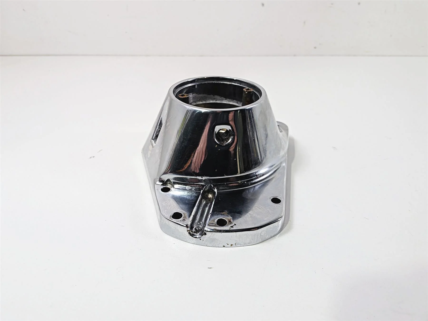 1998 Harley Dyna FXDL Low Rider Crankcase Engine Chrome Side Cover 25256-93A - Image 3