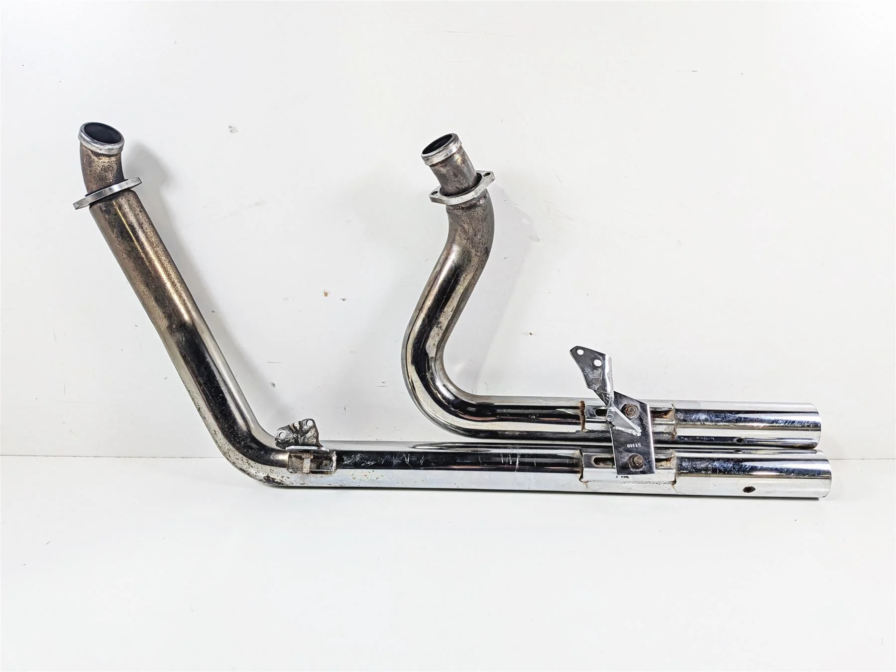 1998 Harley Dyna FXDL Low Rider Custom True Duals Exhaust Pipe 330 F - Image 7