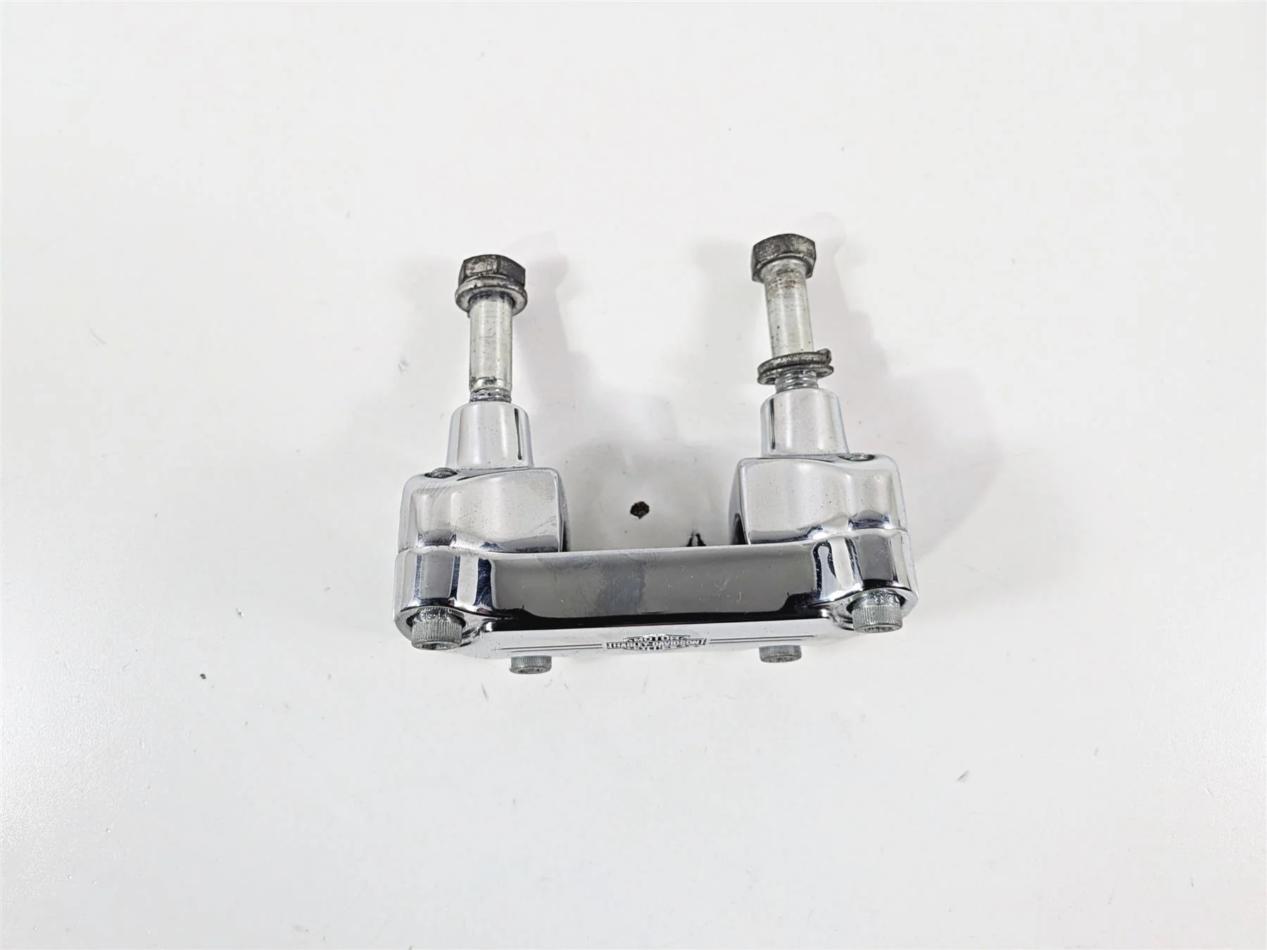 1998 Harley Dyna FXDL Low Rider Handlebar Riser Holder Clamps 56119-77A - Image 2