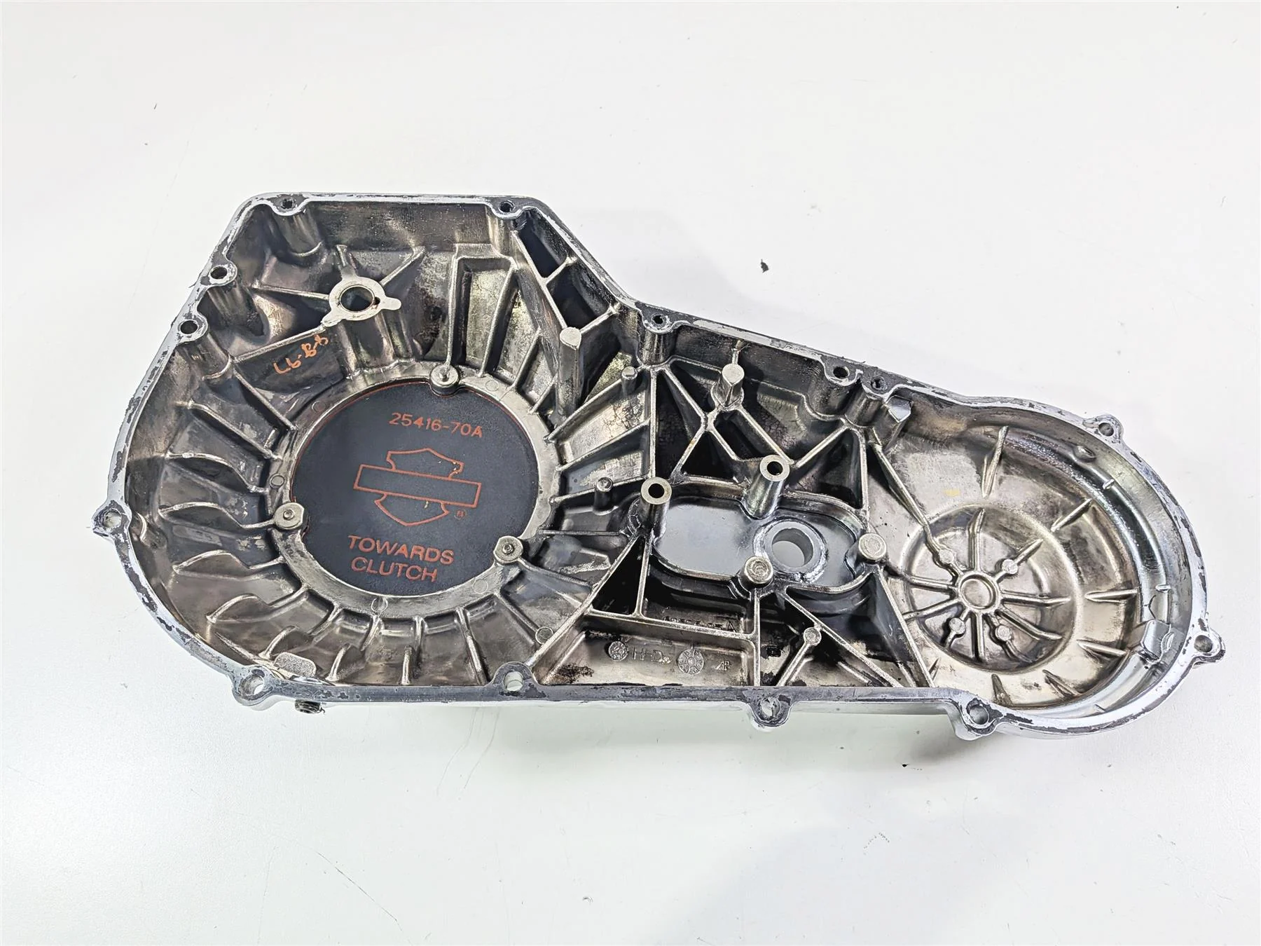 1998 Harley Dyna FXDL Low Rider Outer Primary Drive Clutch Cover 60506-95 - Image 6