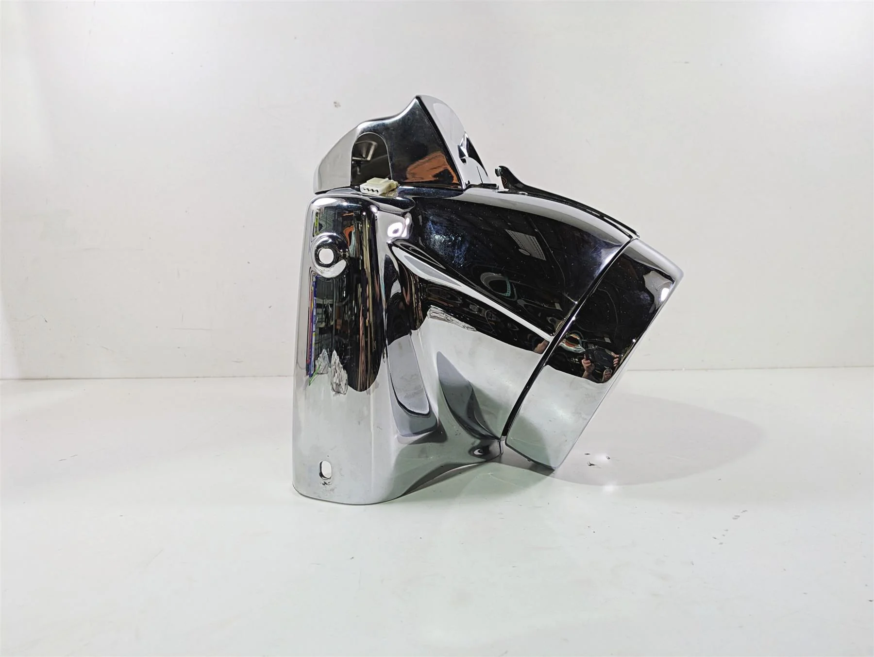 1998 Harley Touring FLHRCI Road King Chrome Headlight Nacelle Cover Set 67924-06 - Image 2