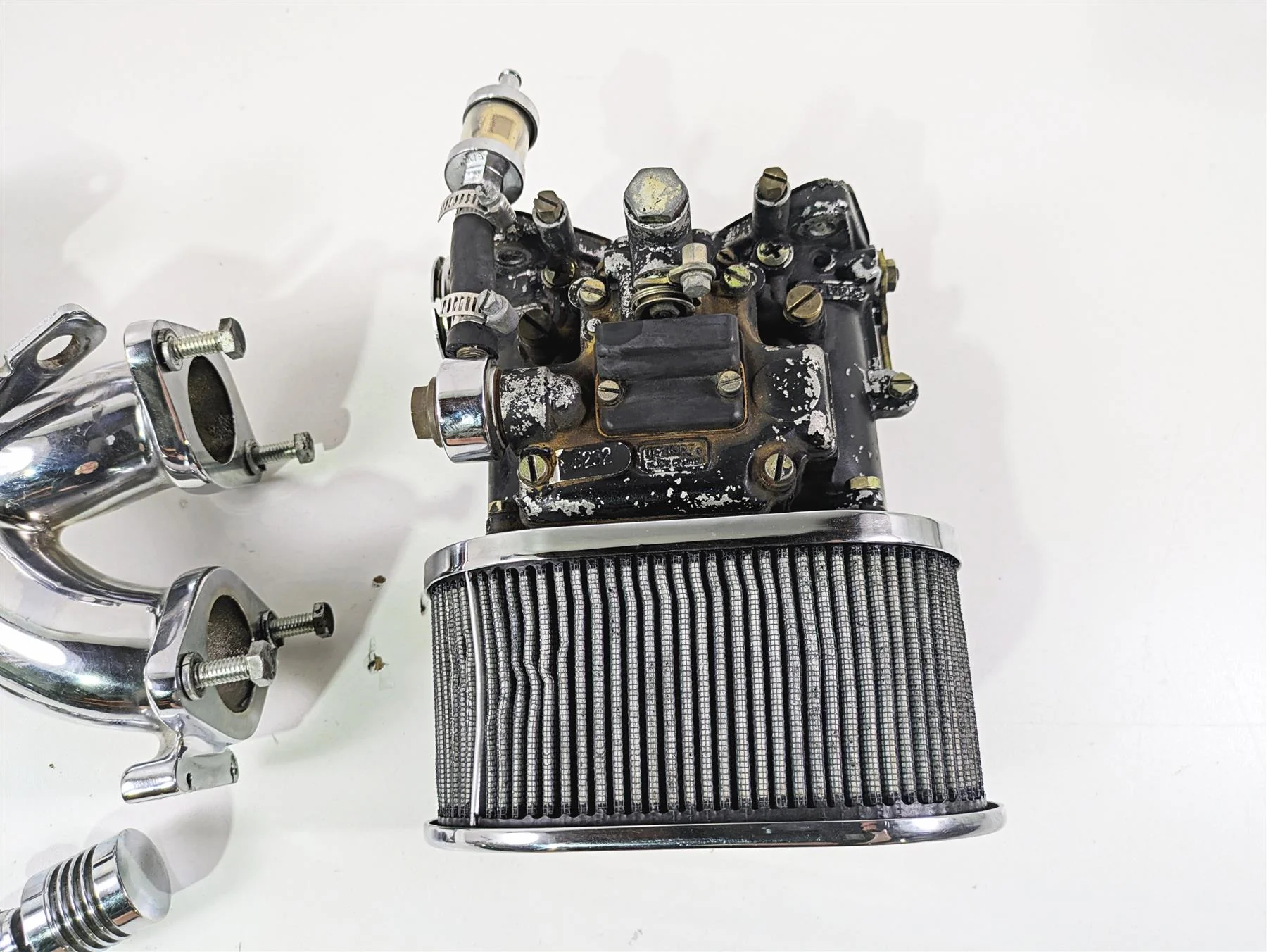 1998 Harley Touring FLHRCI Road King Dellorto Dual Throat Carburetor Set DHLA40 - Image 2
