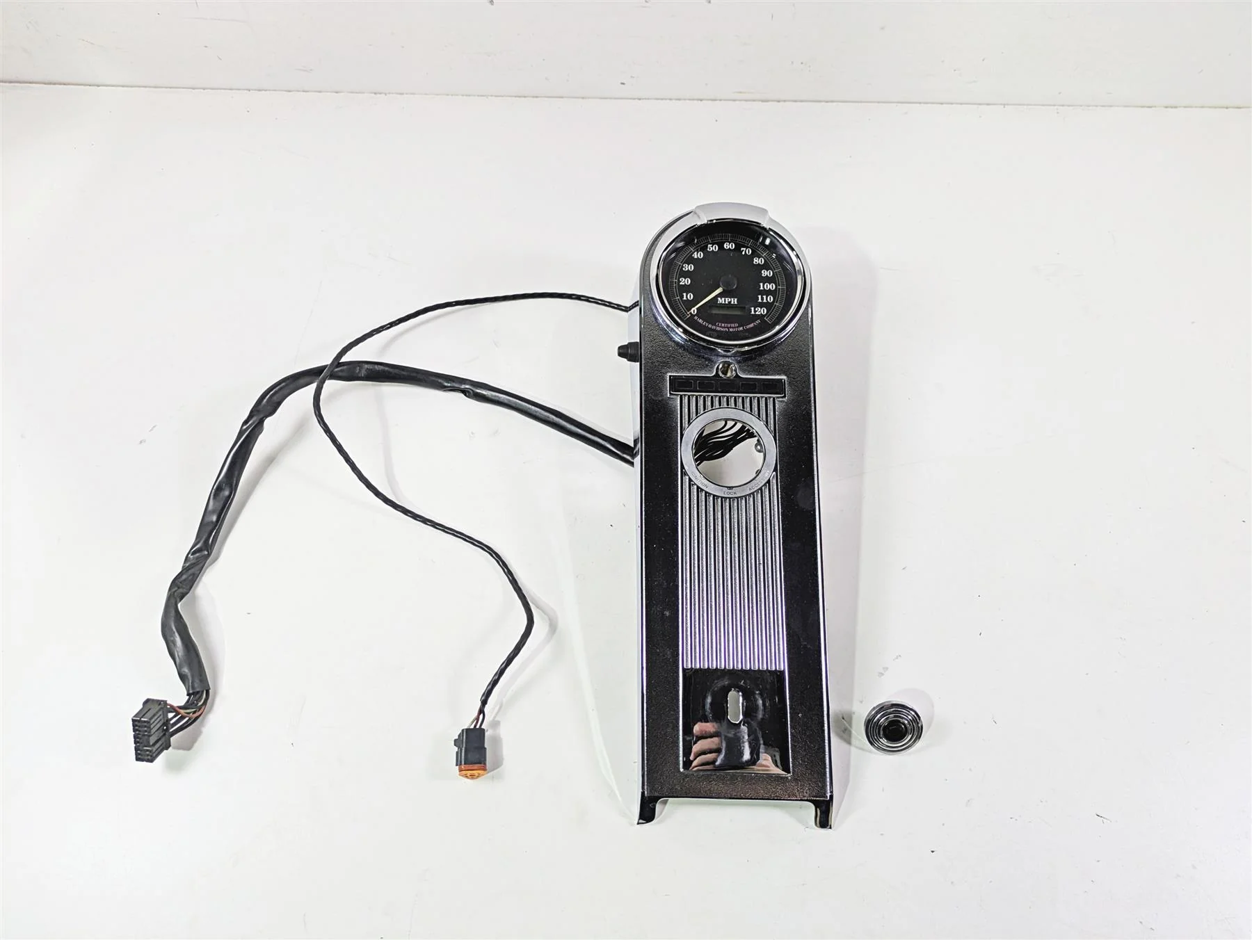 1998 Harley Touring FLHRCI Road King Speedometer & Tank Dash Cover 74k 60960-94B