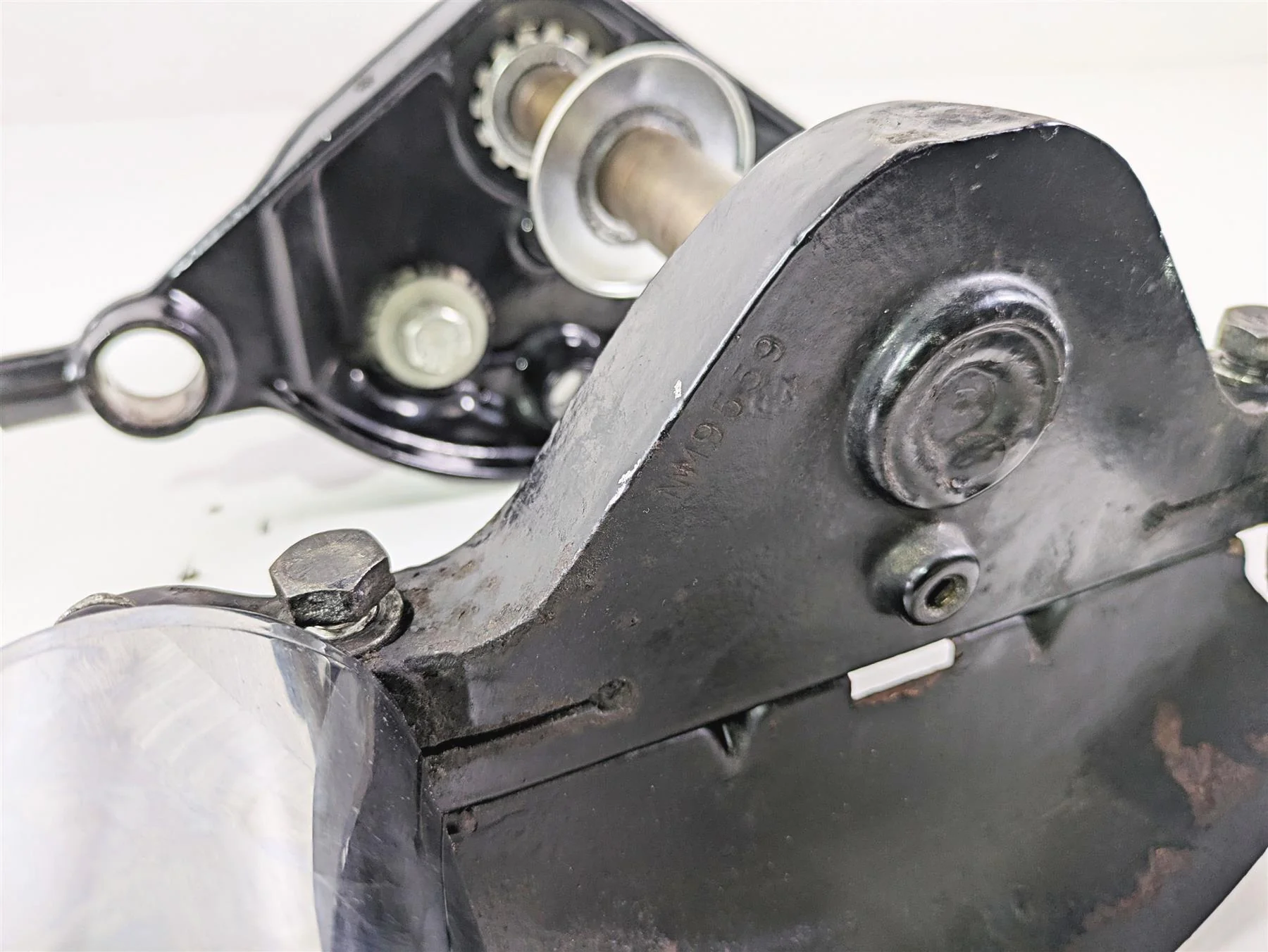 1998 Harley Touring FLHRCI Road King Upper Lower Triple Tree Cover Set 45435-95 - Image 10
