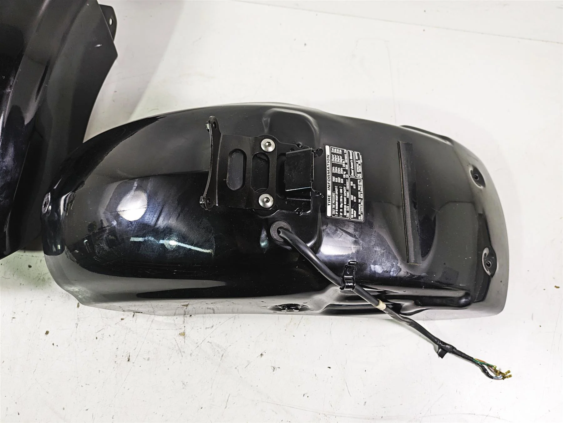 1998 Honda GL1500 Valkyrie Tour Black Rear Fender Set 80110-MZ0- 80210-MZ0- - Image 5