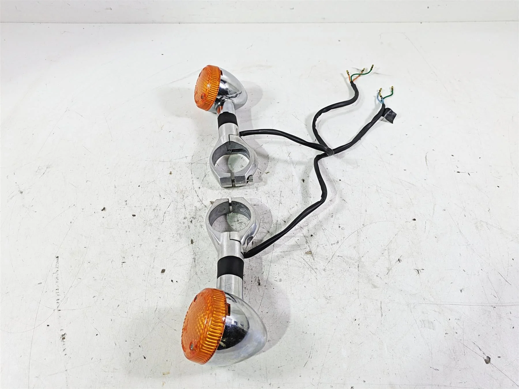 1998 Honda GL1500 Valkyrie Tour Front Blinker Turn Signal Set 33400-MZ0-671 - Image 2