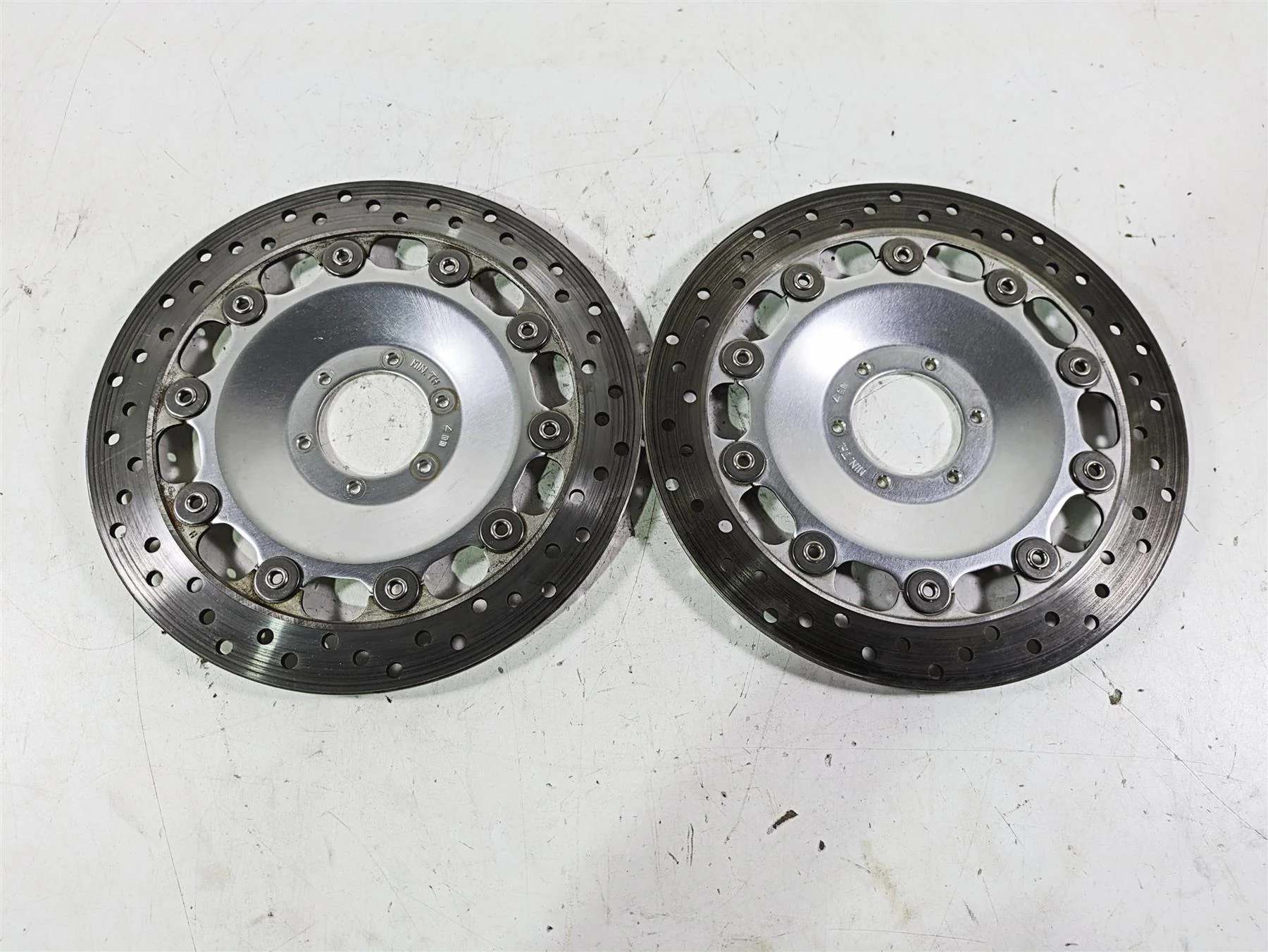 1998 Honda GL1500 Valkyrie Tour Front Brake Rotor Disc Set 45220-MZ0-003 - Image 2