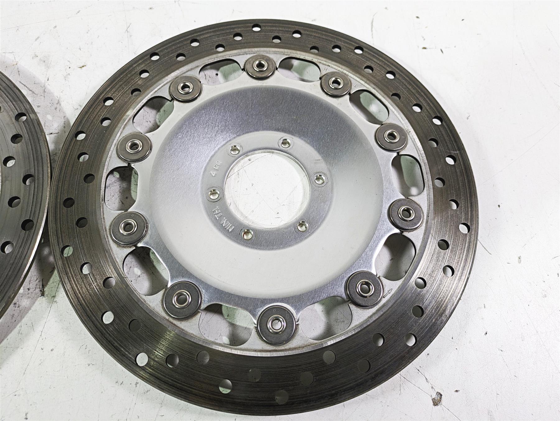 1998 Honda GL1500 Valkyrie Tour Front Brake Rotor Disc Set 45220-MZ0-003 - Image 3
