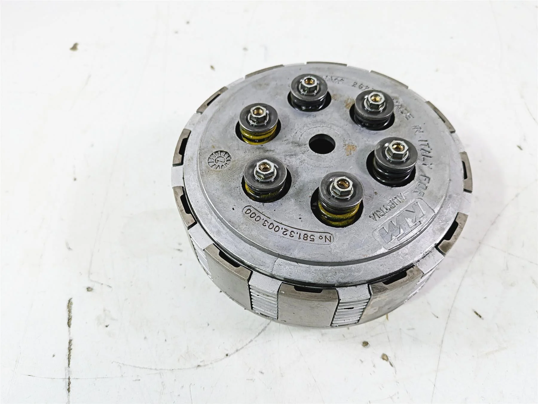 1998 KTM 380 SX MX Clutch Basket Pressure Plate Assembly 54632001272 - Image 4