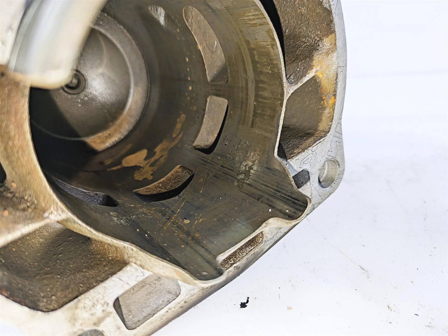 1998 KTM 380 SX MX Cylinder Jug Barrel & Top Cover Head 54730005244 - Image 6