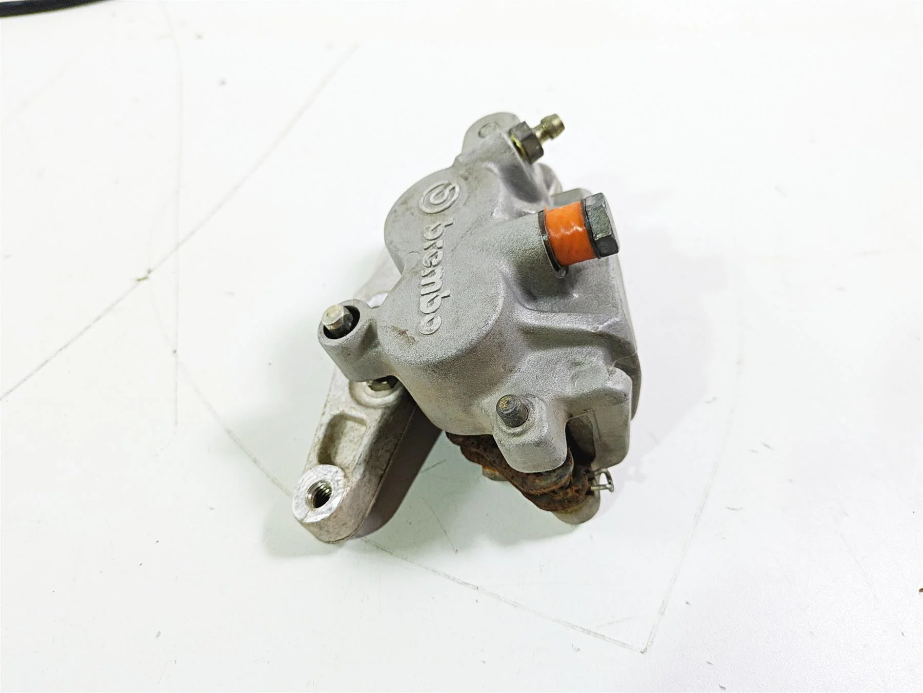 1998 KTM 380 SX MX Front Brembo Brake Caliper & Bracket - Read 54613201044 - Image 2