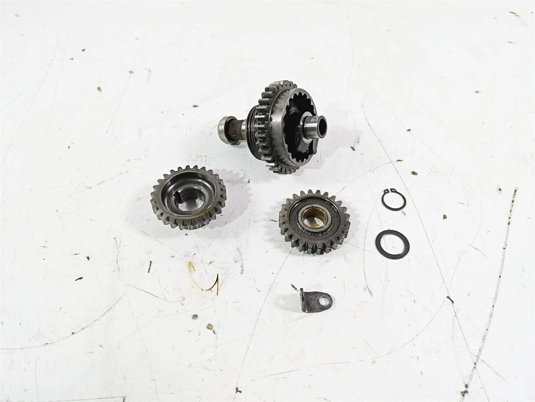 1998 KTM 380 SX MX Kickstart Shaft & Idle Gear Set 54633021200 - Image 10