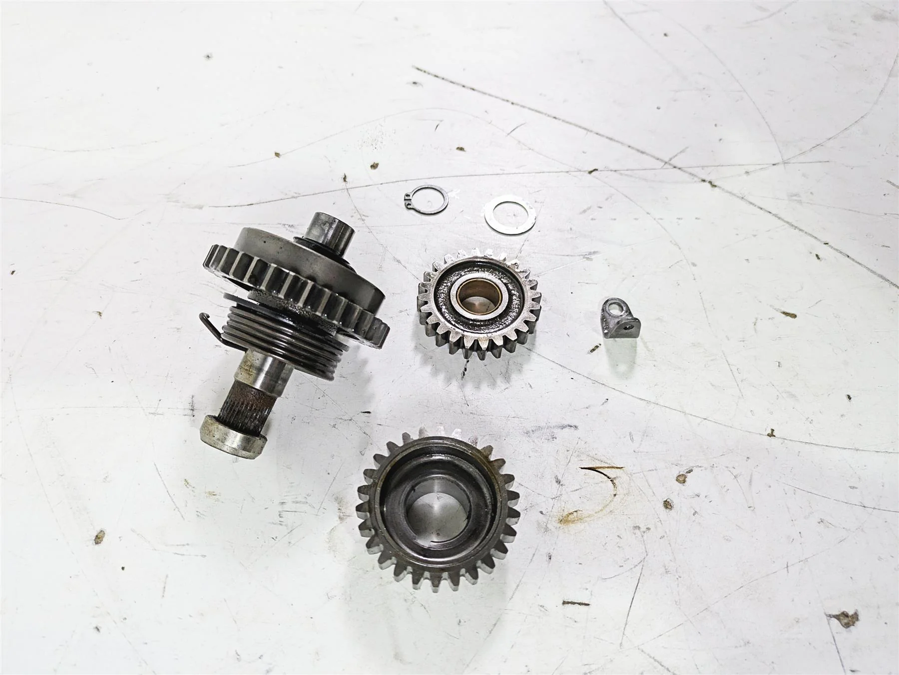 1998 KTM 380 SX MX Kickstart Shaft & Idle Gear Set 54633021200 - Image 11