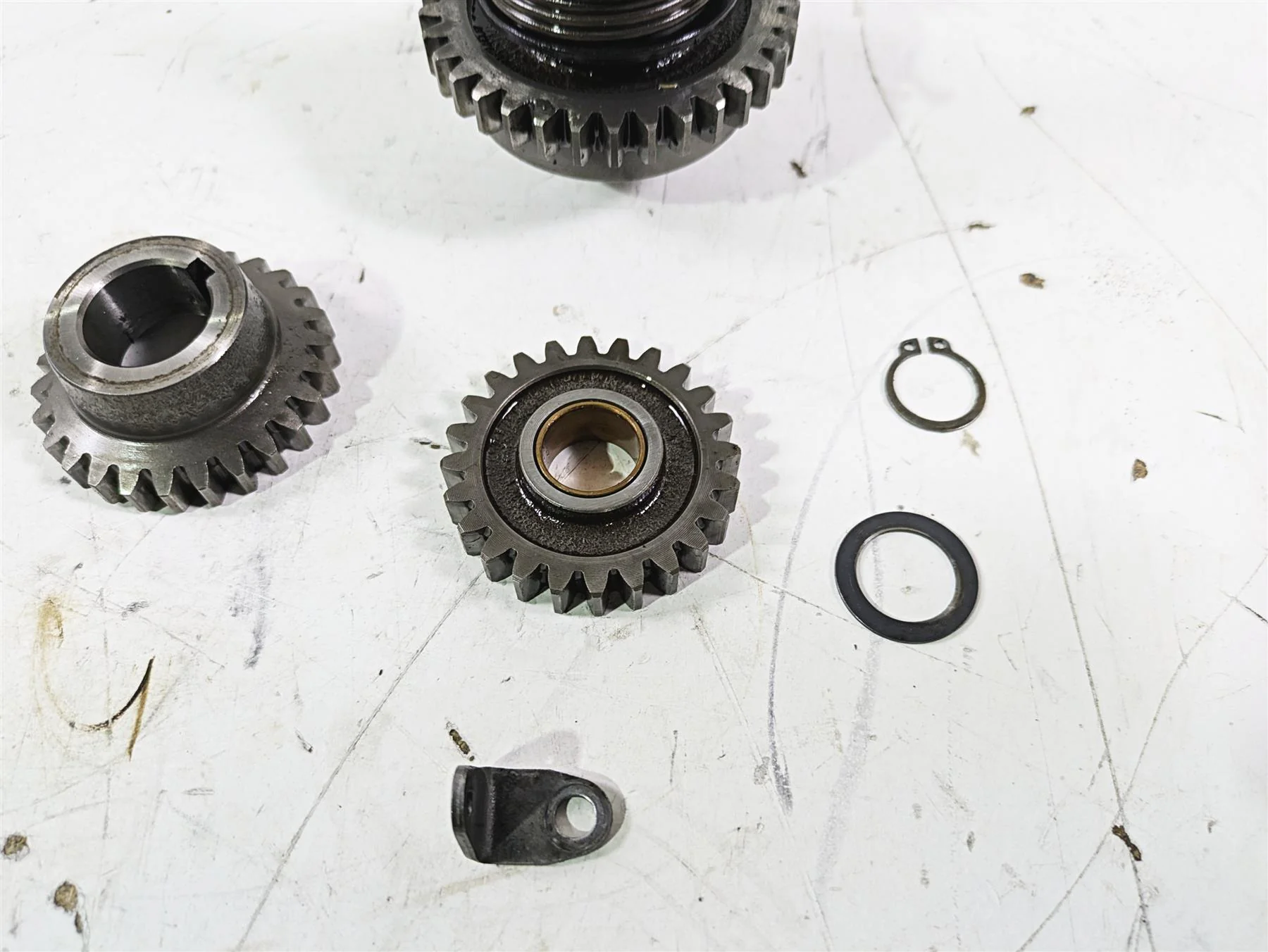 1998 KTM 380 SX MX Kickstart Shaft & Idle Gear Set 54633021200 - Image 5