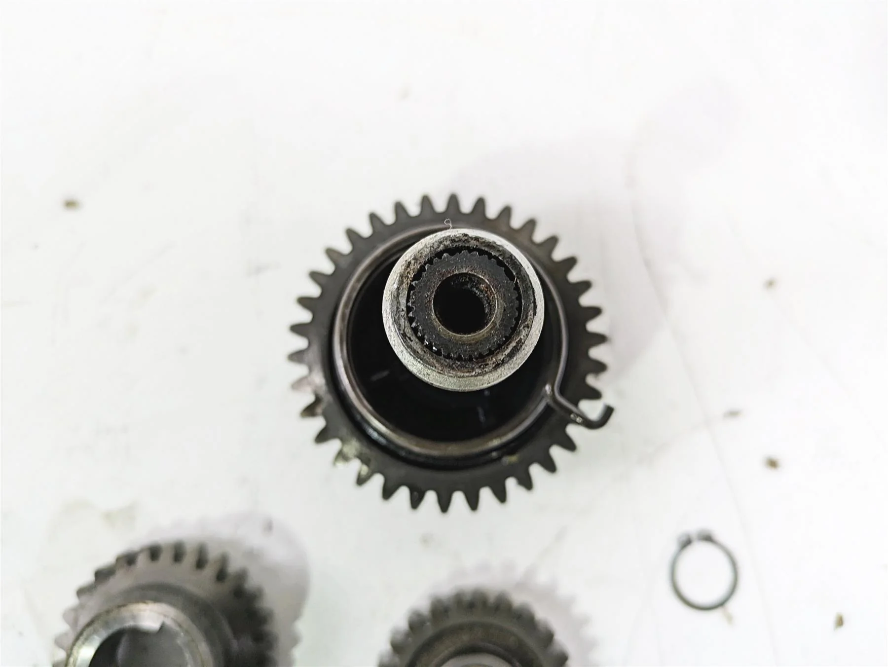 1998 KTM 380 SX MX Kickstart Shaft & Idle Gear Set 54633021200 - Image 8