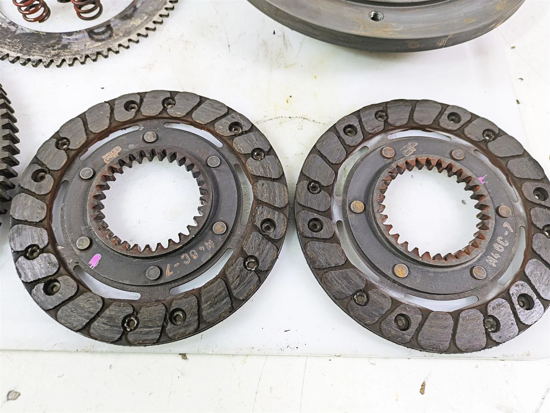 1998 Moto Guzzi California 1100 EV Clutch & Pressure Plate & Flywheel GU29084450 - Image 6
