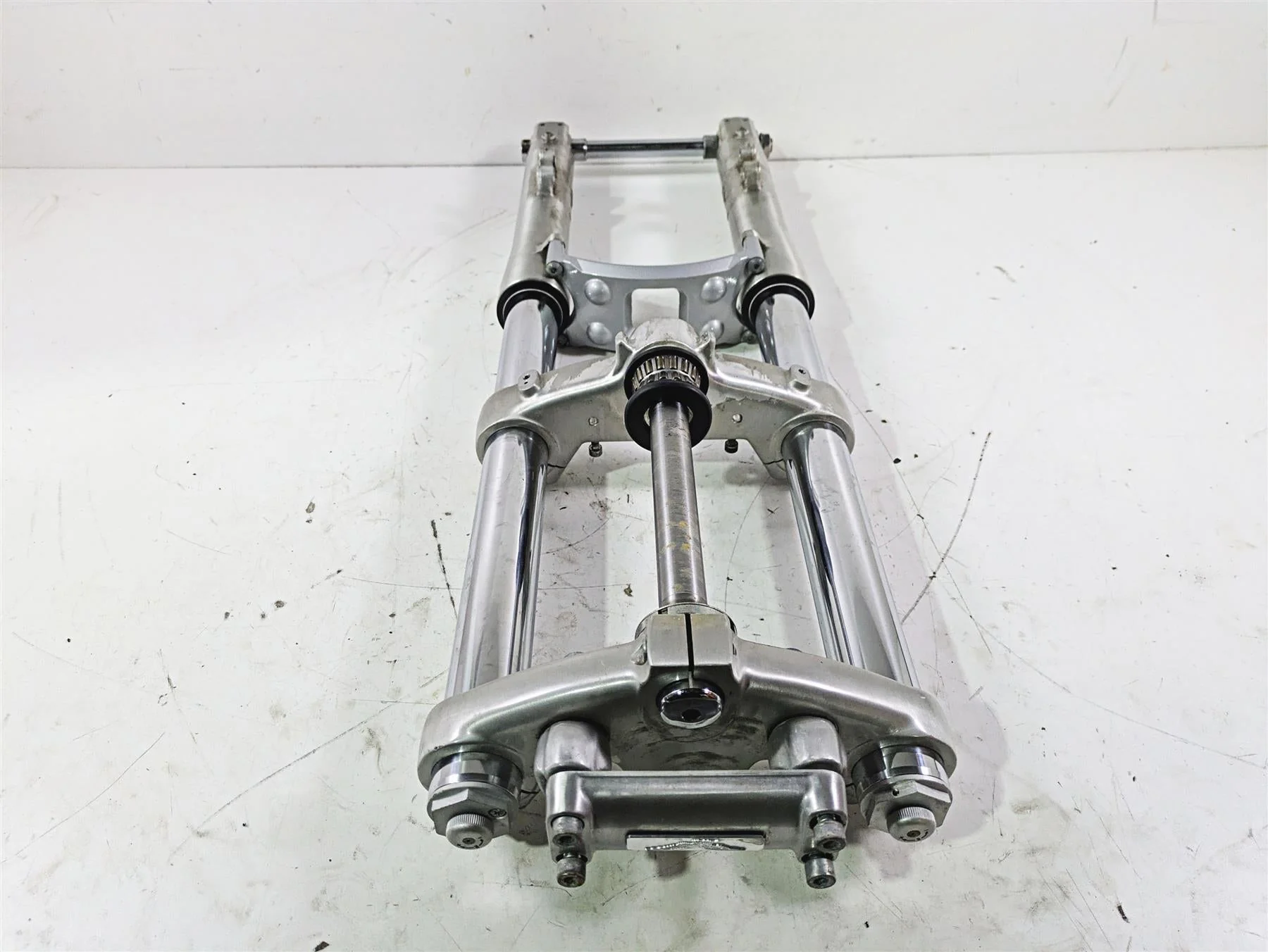 1998 Moto Guzzi California 1100 EV Front End Fork Triple Tree + Riser GU03490200 - Image 2
