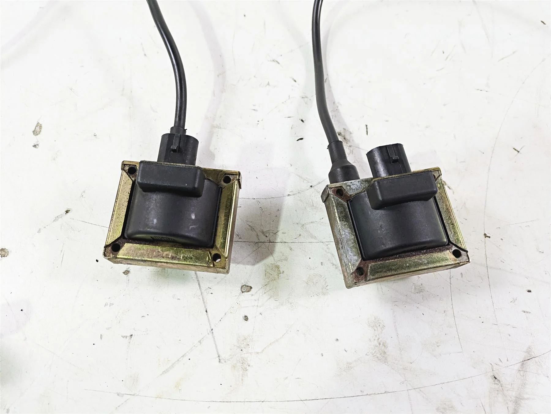 1998 Moto Guzzi California 1100 EV Ignition Coil + Wires & Plugs Set GU30716500 - Image 9