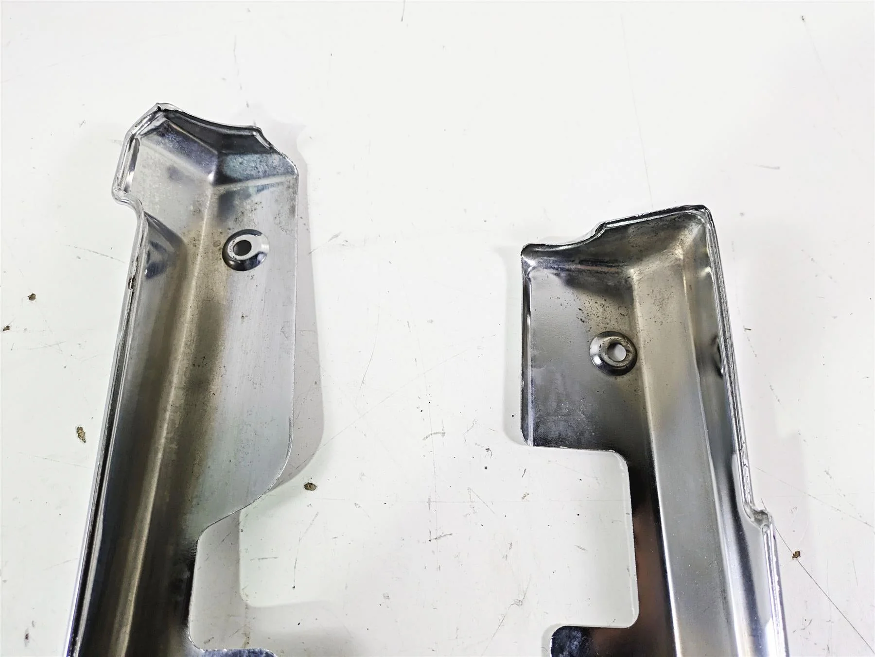 1998 Moto Guzzi California 1100 EV Lower Frame Chrome Cover Set GU03446900 - Image 9