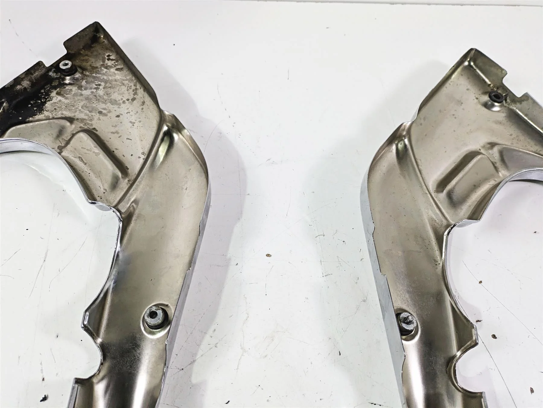 1998 Moto Guzzi California 1100 EV Rear Side Chrome Cover Fairing Set GU03467300 - Image 12