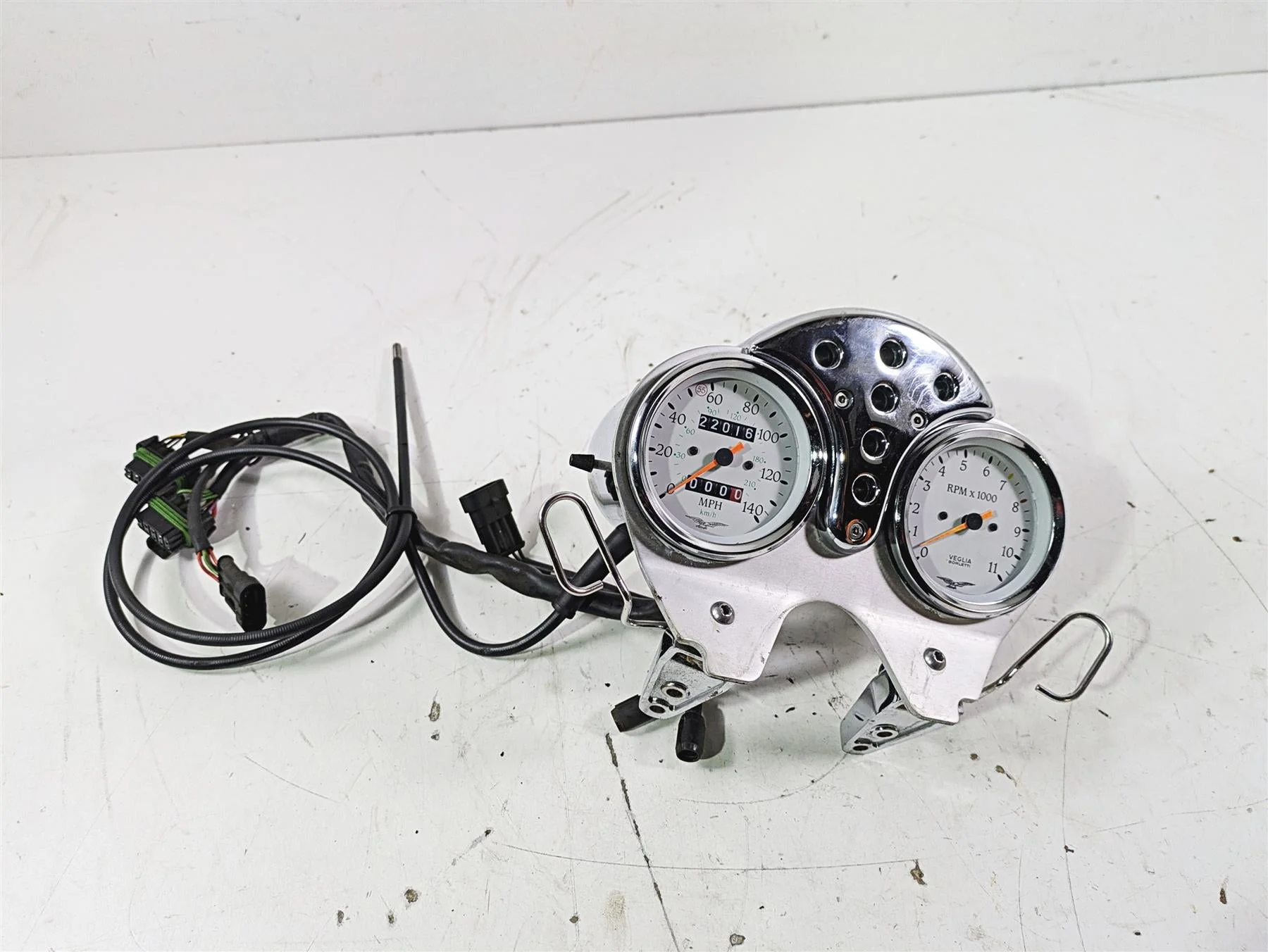 1998 Moto Guzzi California 1100 EV Speedometer Gauges + Cover - 22k GU02762400