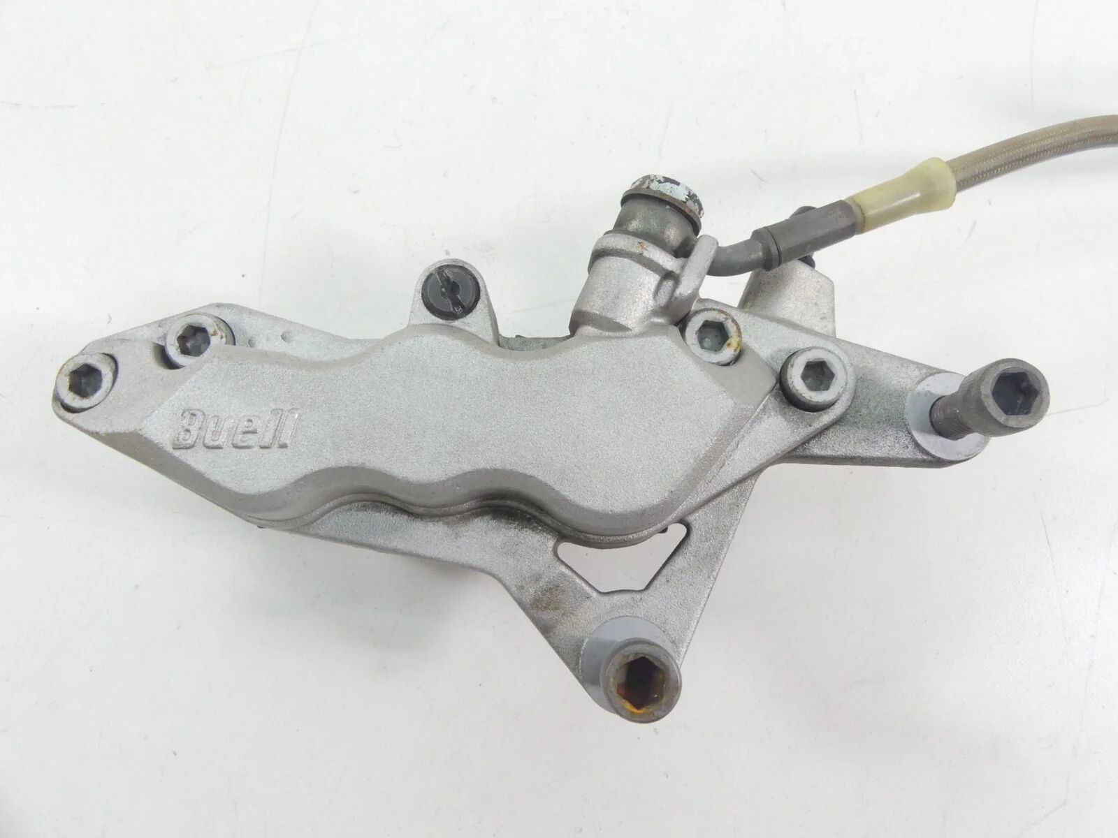 1999 Buell X1 Lightning Nissin 6 Piston Front Brake Caliper + Line H0110.FA - Image 5