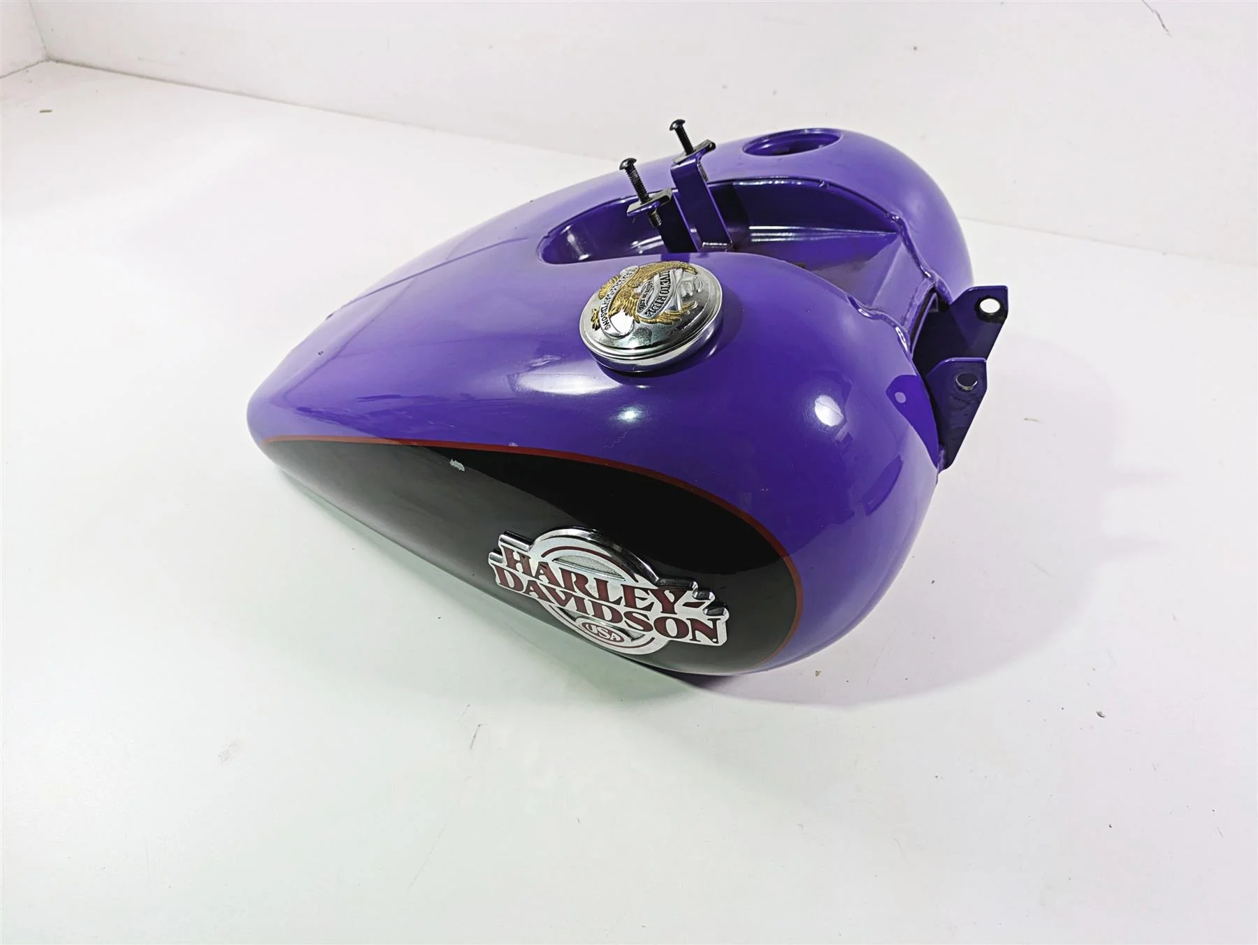 1999 Harley Dyna FXDL Low Rider Fuel Gas Petrol Tank Purple - Dented 61054-96 - Image 11