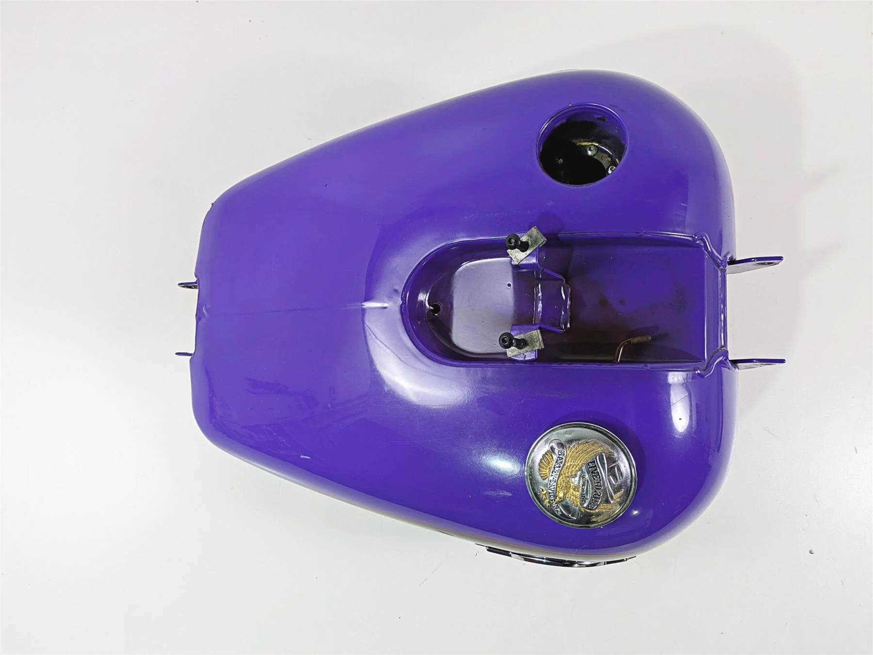 1999 Harley Dyna FXDL Low Rider Fuel Gas Petrol Tank Purple - Dented 61054-96 - Image 12
