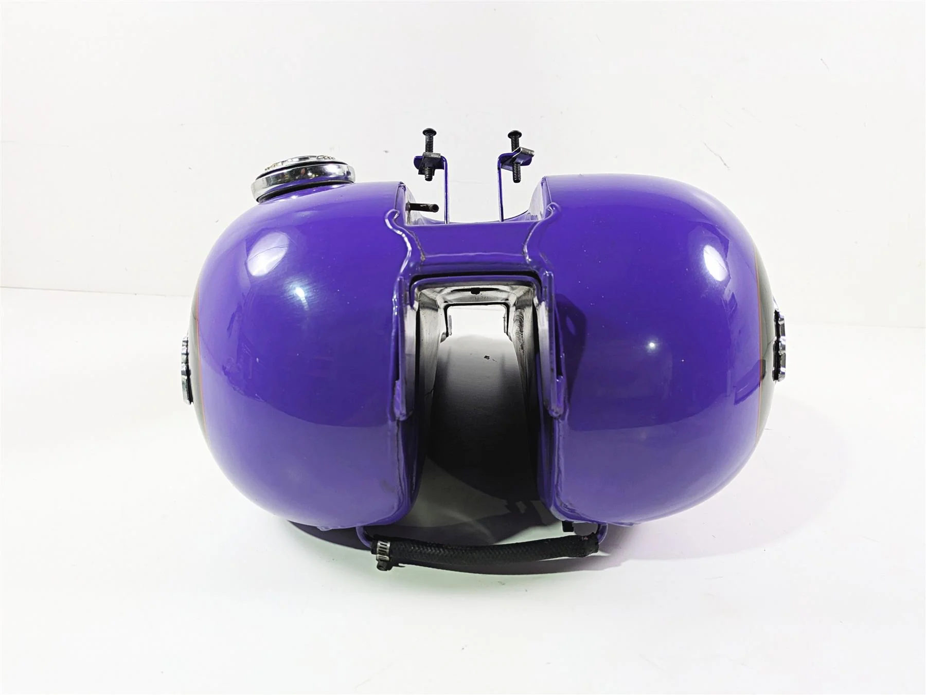 1999 Harley Dyna FXDL Low Rider Fuel Gas Petrol Tank Purple - Dented 61054-96 - Image 4