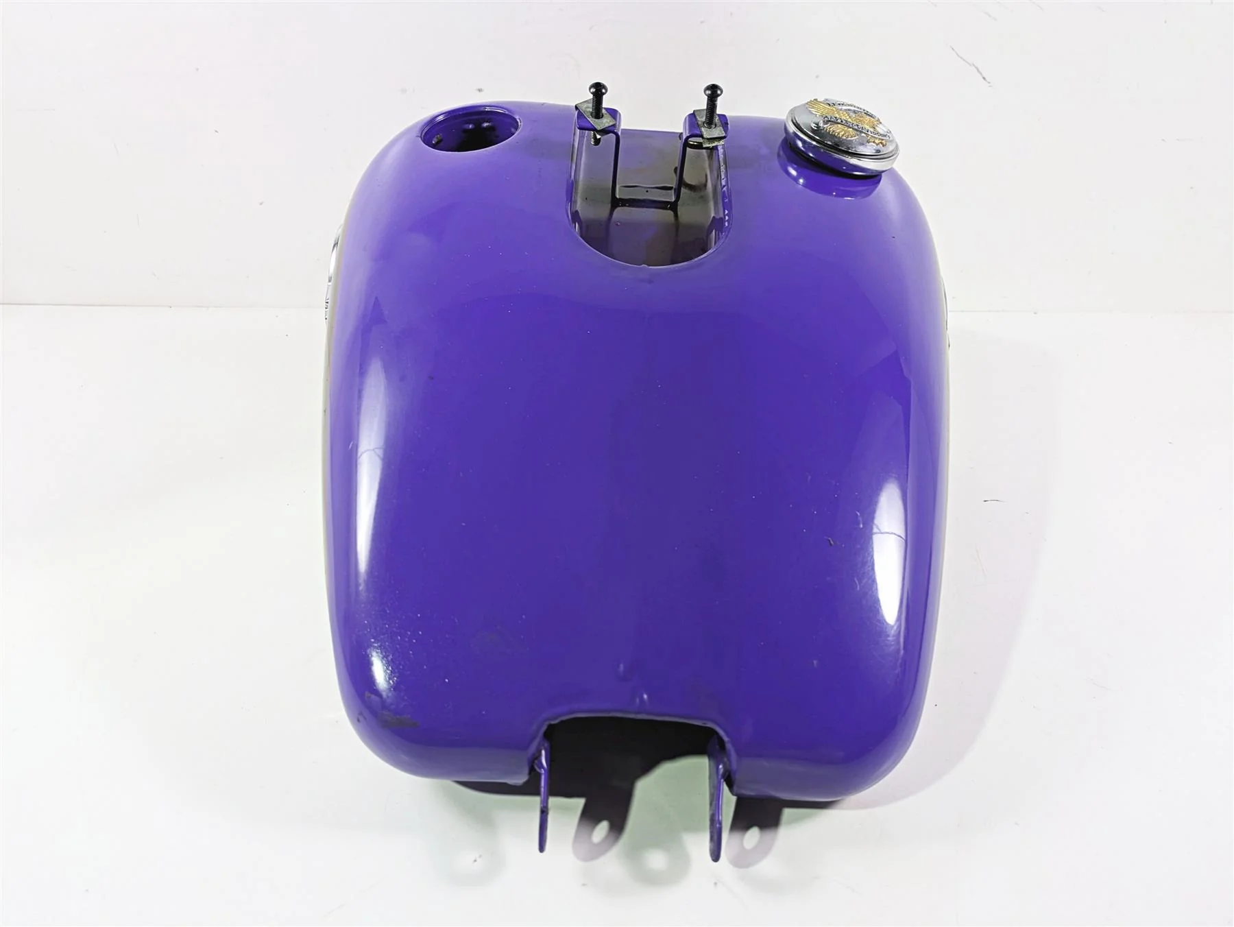 1999 Harley Dyna FXDL Low Rider Fuel Gas Petrol Tank Purple - Dented 61054-96 - Image 5