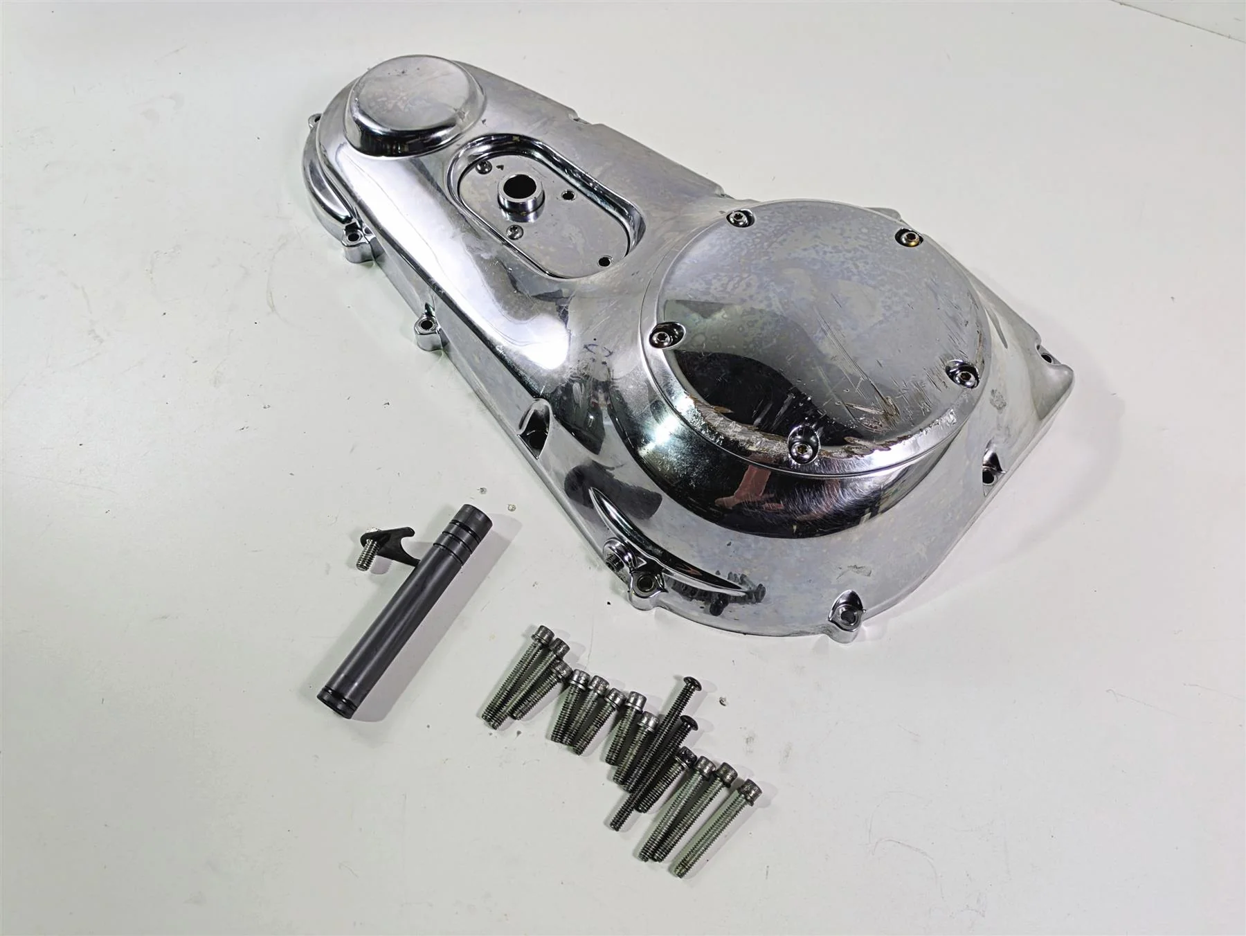 1999 Harley Dyna FXDL Low Rider Outer Primary Drive Clutch Cover Mid 60506-99 - Image 10