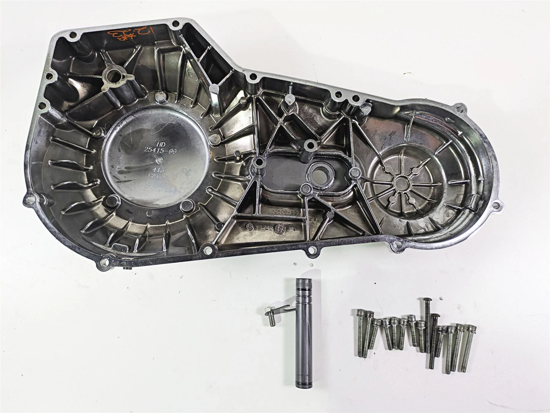 1999 Harley Dyna FXDL Low Rider Outer Primary Drive Clutch Cover Mid 60506-99 - Image 7